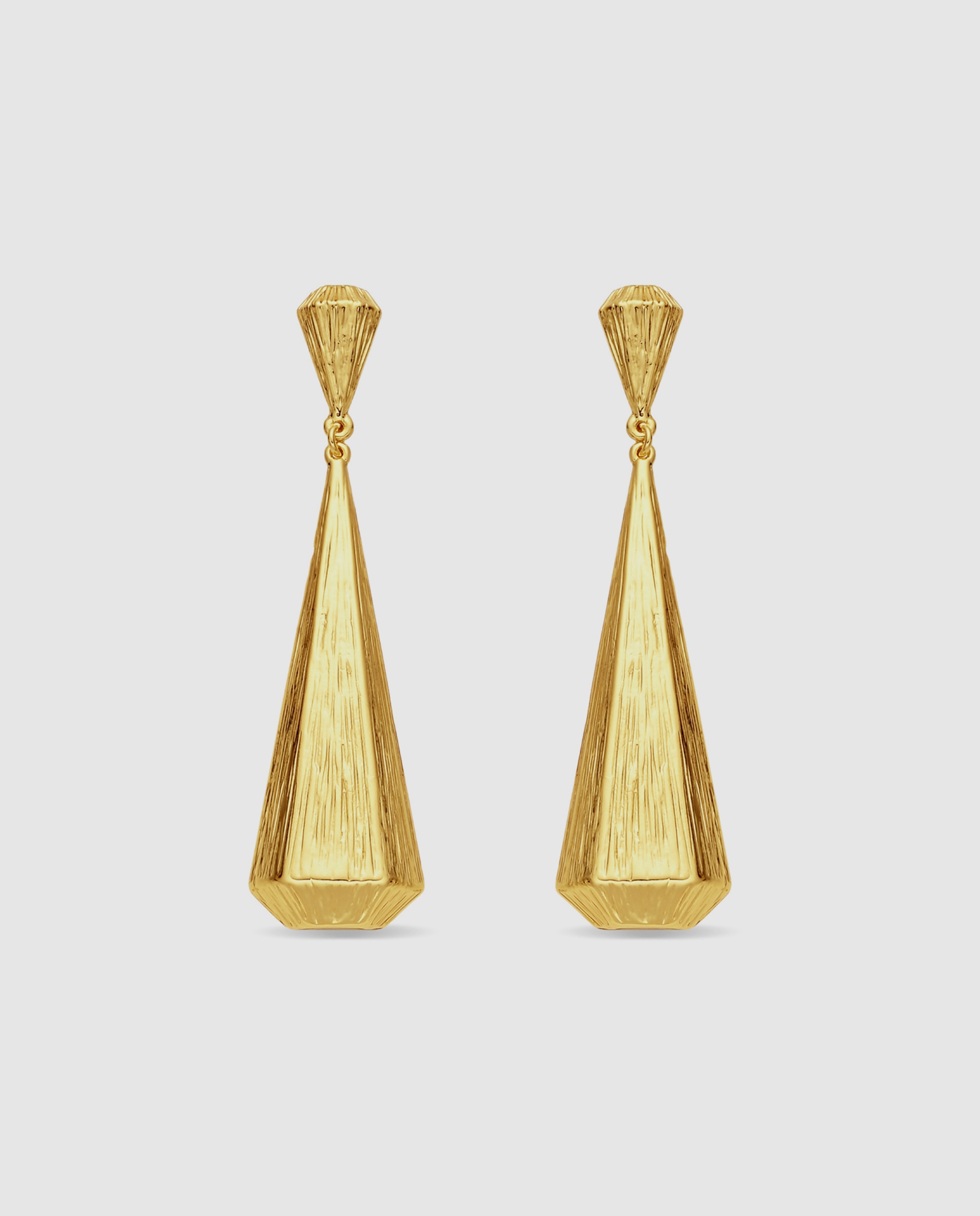 Pendientes africa acabados en oro amarillo de 18k - Luxenter - Dorado Dorado-1