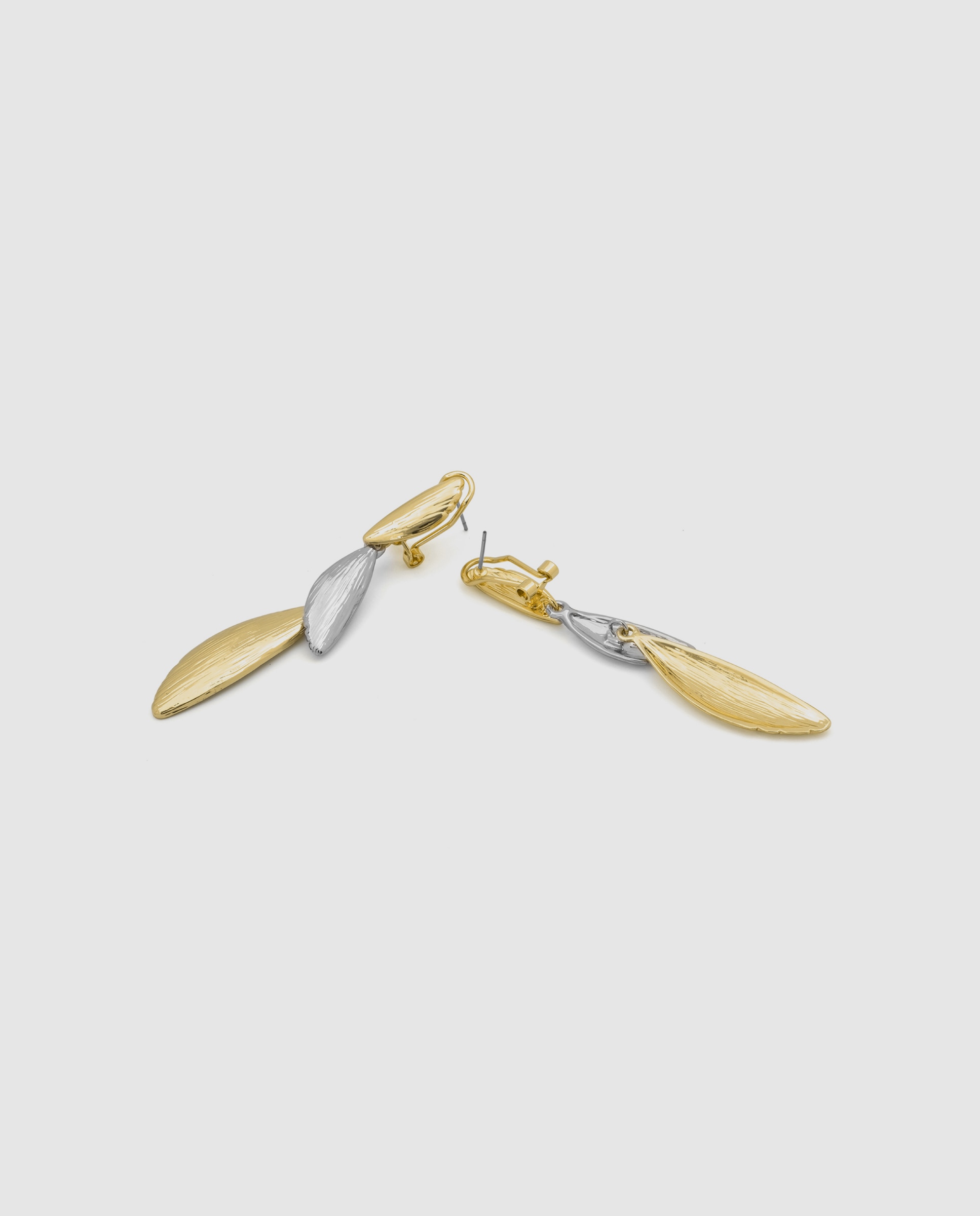Pendientes africa acabados en oro amarillo de 18k y rodio - Luxenter - Multicolor Multicolor-6
