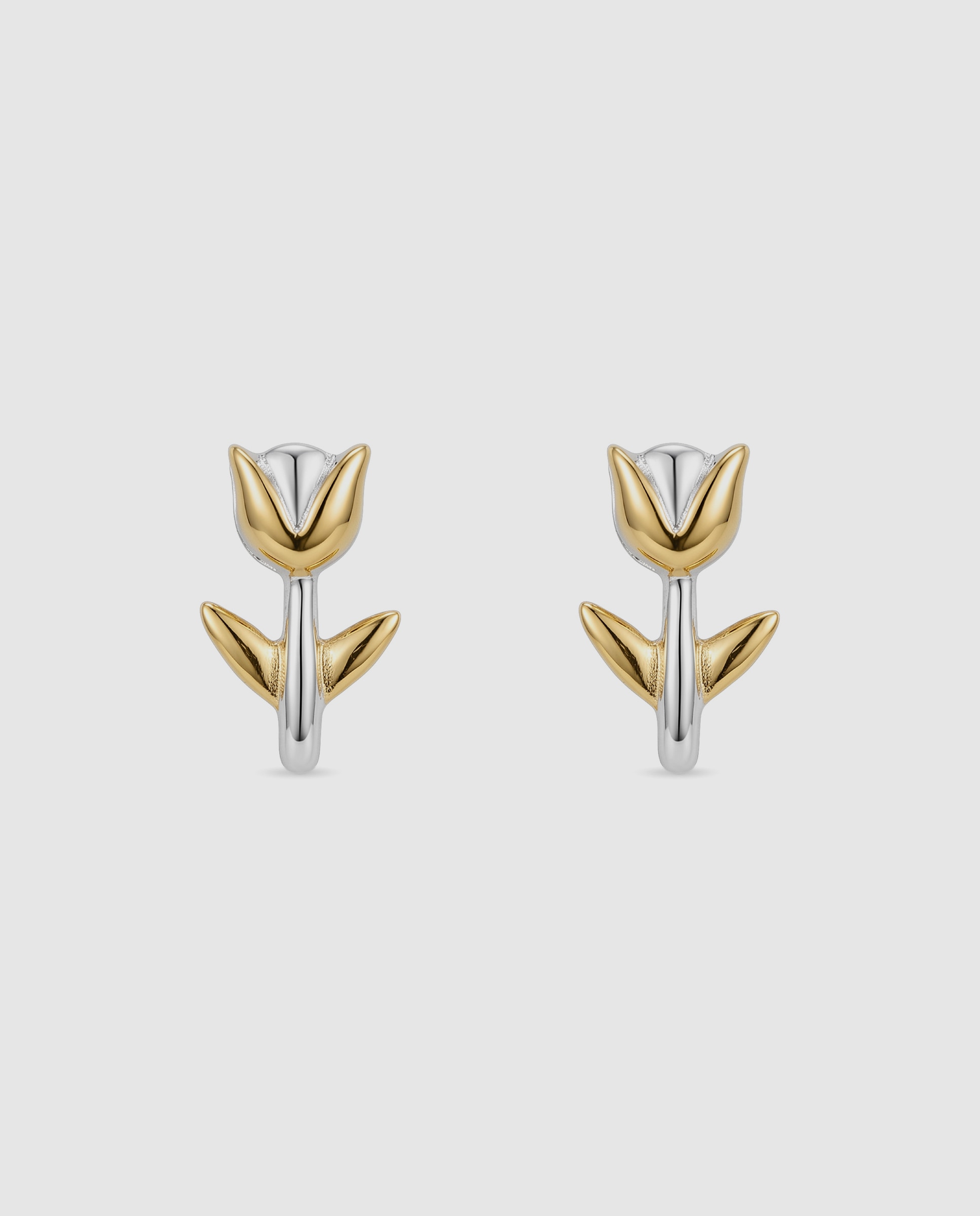Imagen 0 de Pendientes kids de plata de ley 925 acabados en oro amarillo 18k y rodio Multicolor