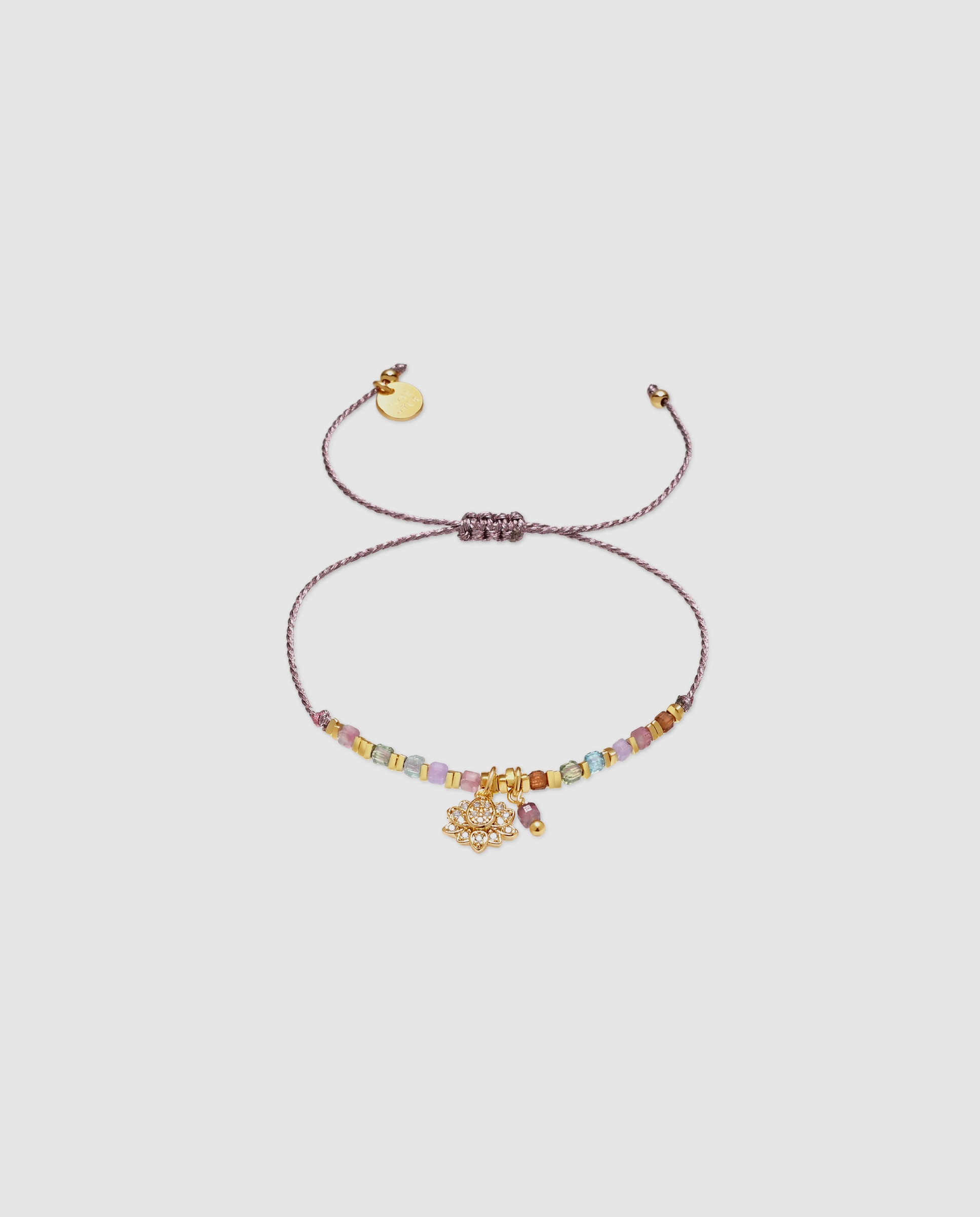 Pulsera africa con piedra natural acabada en oro de 18k - Luxenter - Multicolor Multicolor-1