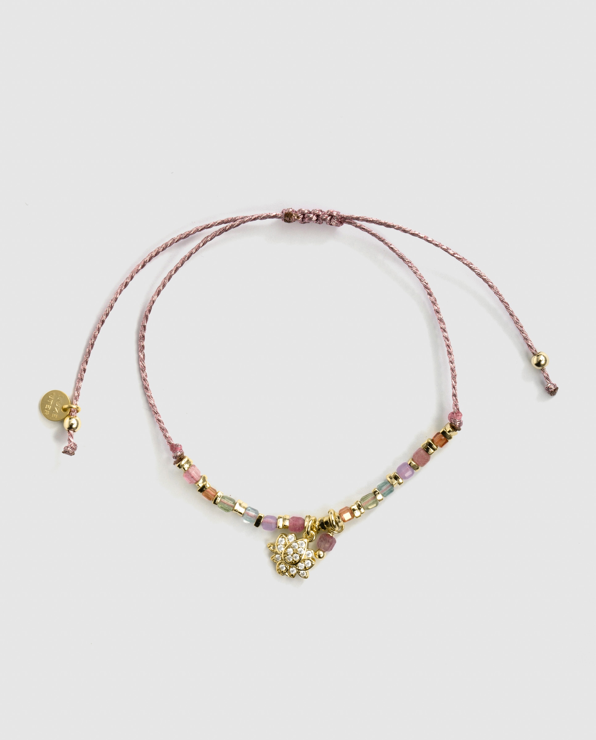 Pulsera africa con piedra natural acabada en oro de 18k - Luxenter - Multicolor Multicolor-3
