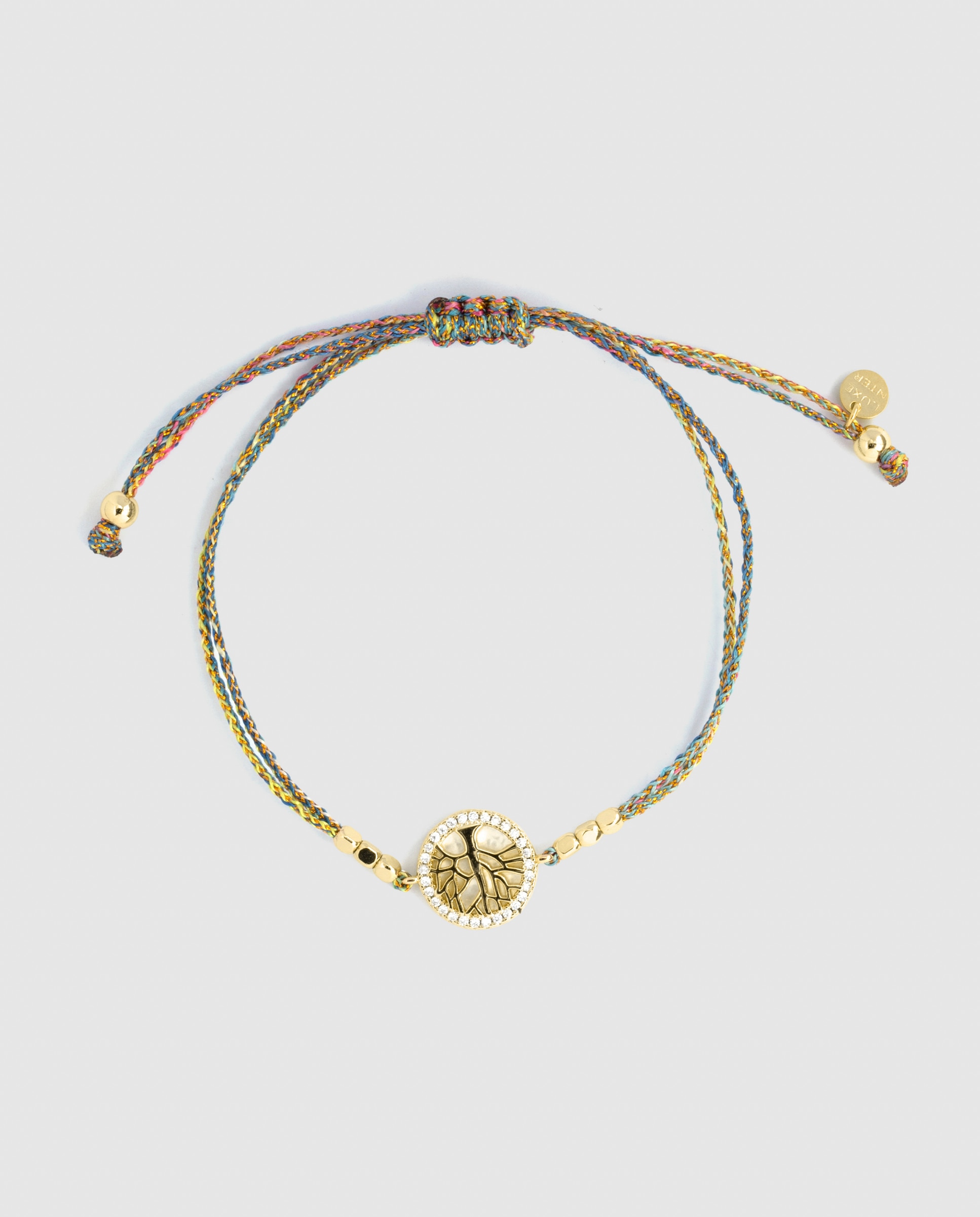 Pulsera africa con circonita acabada en oro de 18k - Luxenter - Multicolor Multicolor-3