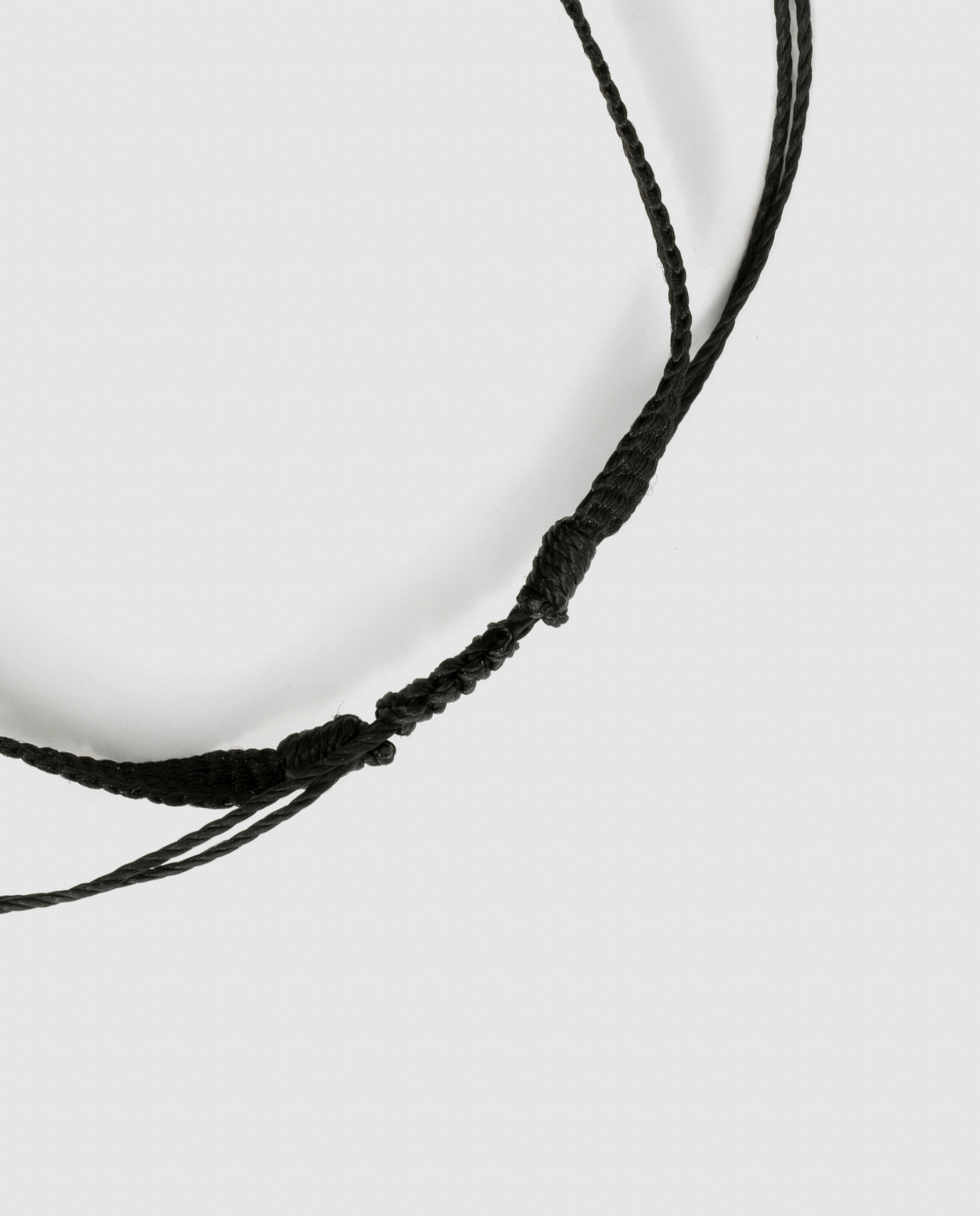 Pulsera africa con algodón acabada en oro de 18k - Luxenter - Negro Negro-7