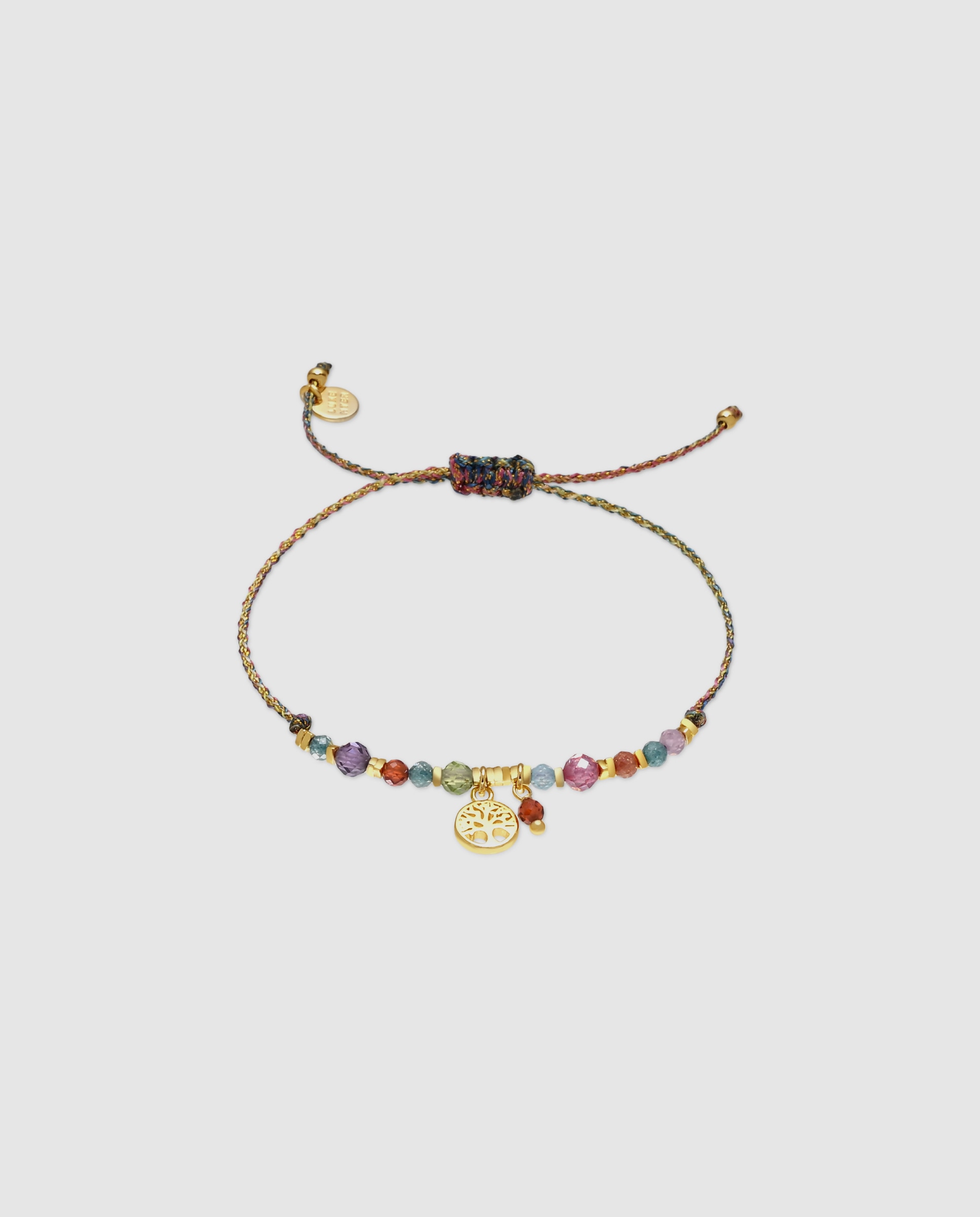Pulsera africa con cristal acabada en oro de 18k - Luxenter - Multicolor Multicolor-1