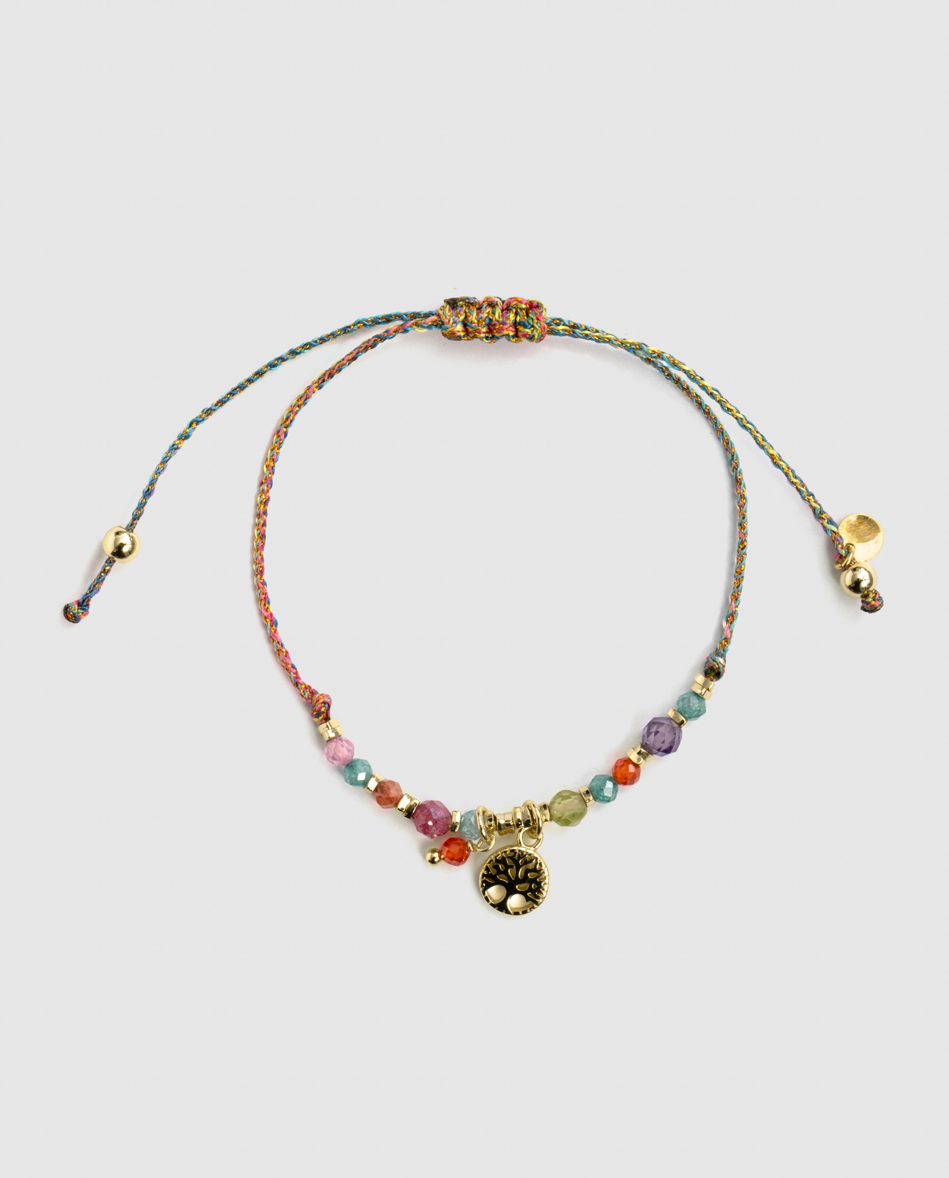 Pulsera africa con cristal acabada en oro de 18k - Luxenter - Multicolor Multicolor-3