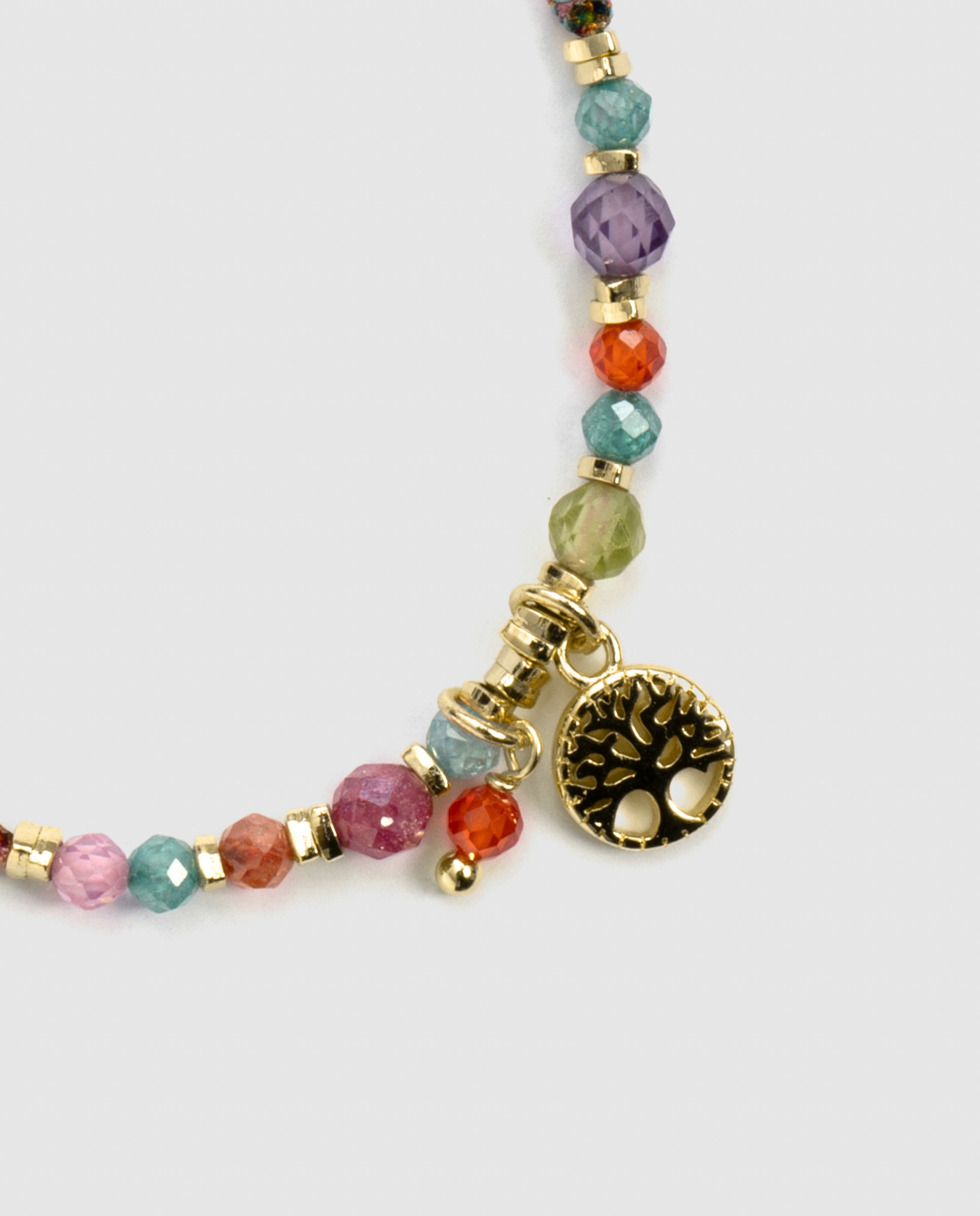 Pulsera africa con cristal acabada en oro de 18k - Luxenter - Multicolor Multicolor-6