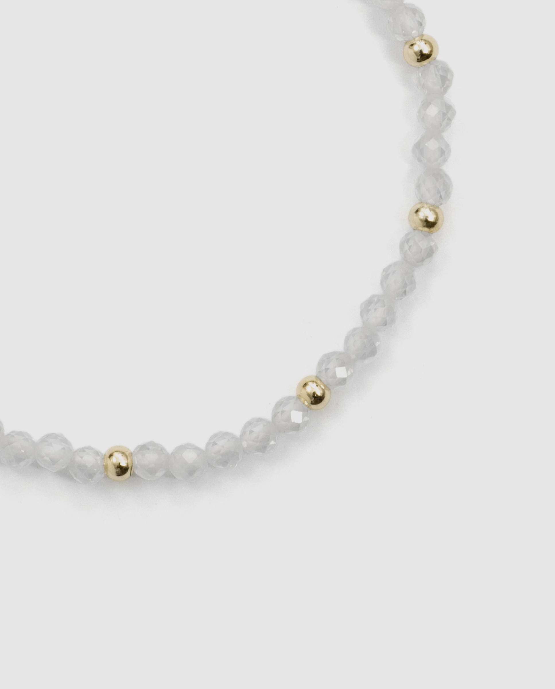 Pulsera africa con circonita acabada en oro de 18k - Luxenter - Blanco Blanco-6