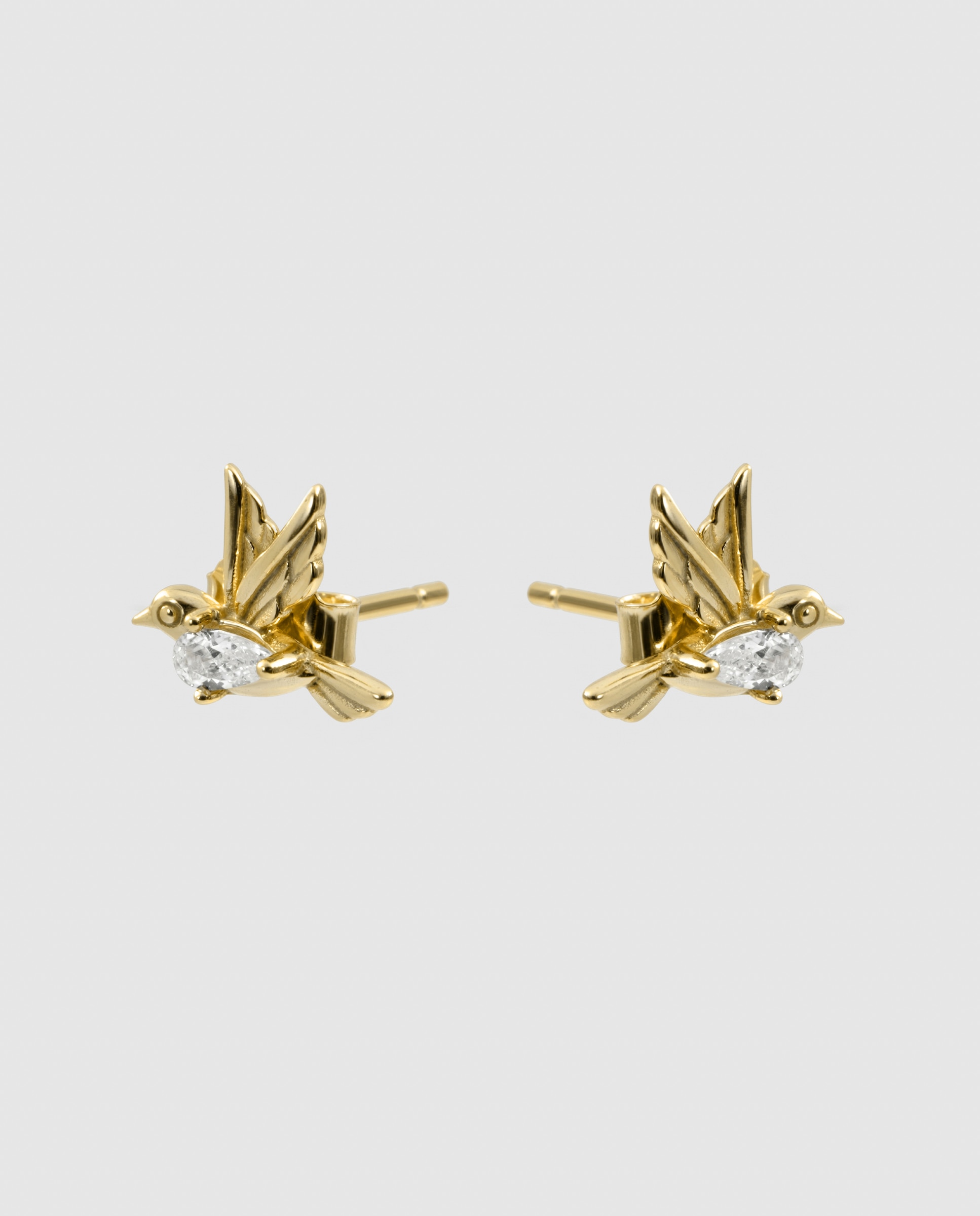 Pendientes africa con circonita acabados en oro de 18k - Luxenter - Dorado Dorado-3