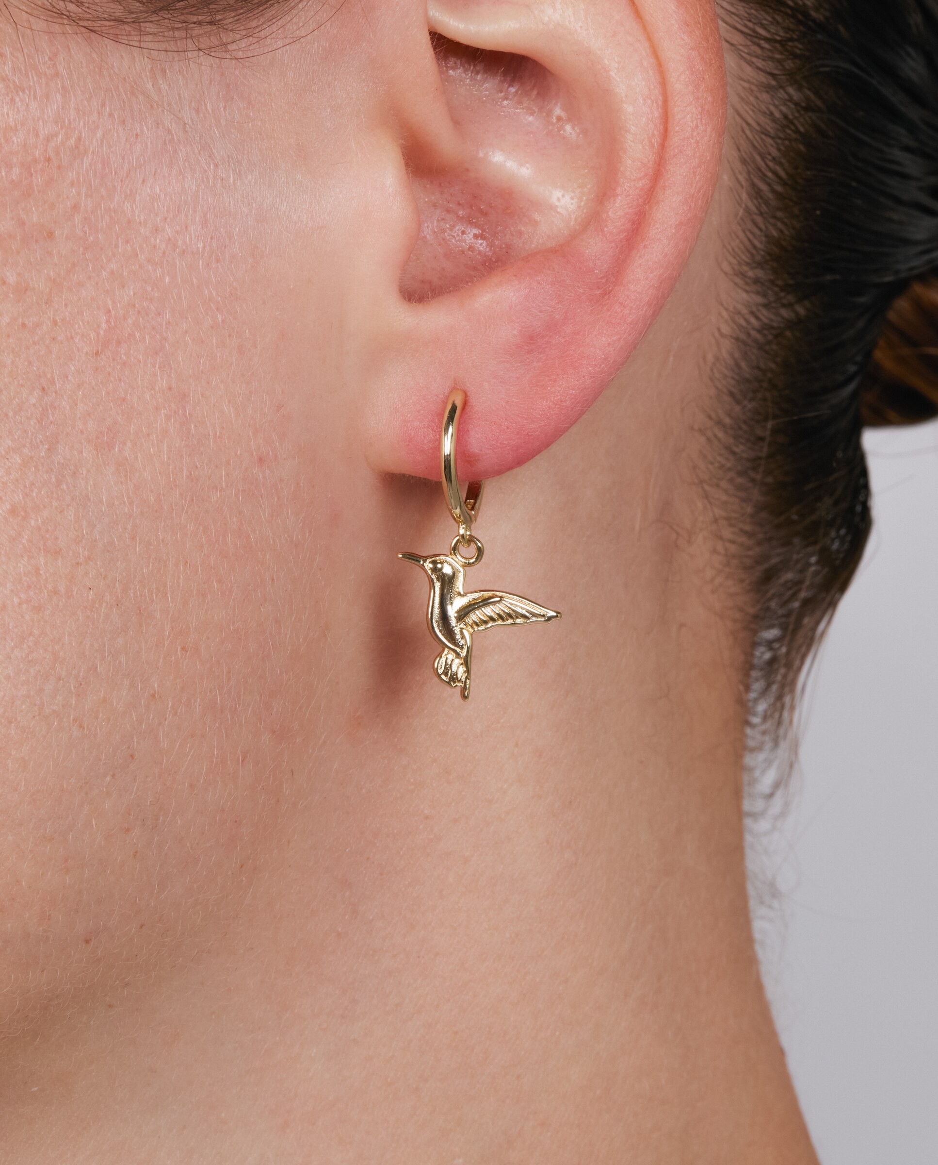 Pendientes de aro africa acabados en oro de 18k - Luxenter - Dorado Dorado-4