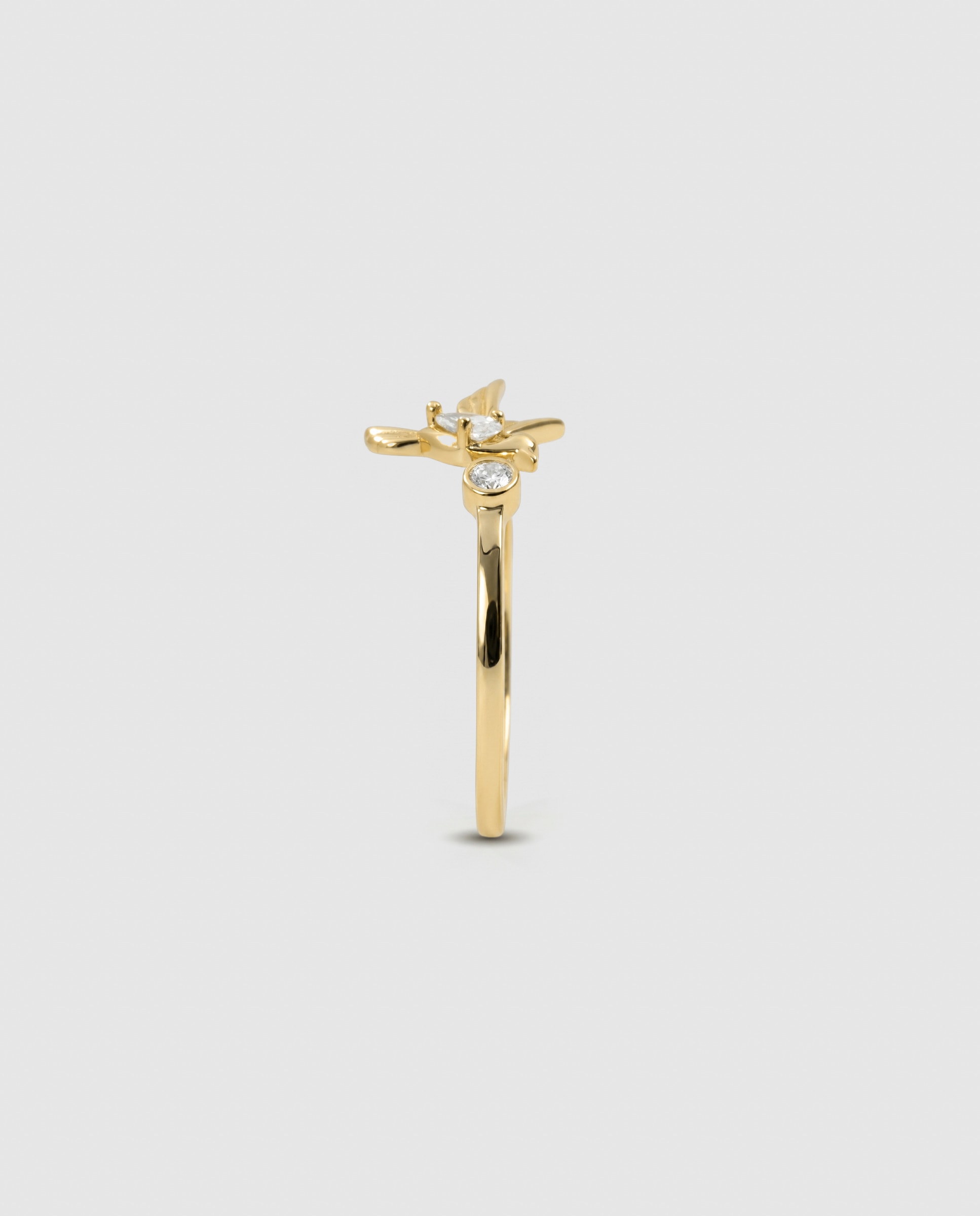 Anillo africa con circonita acabado en oro de 18k - Luxenter - Dorado Dorado-3