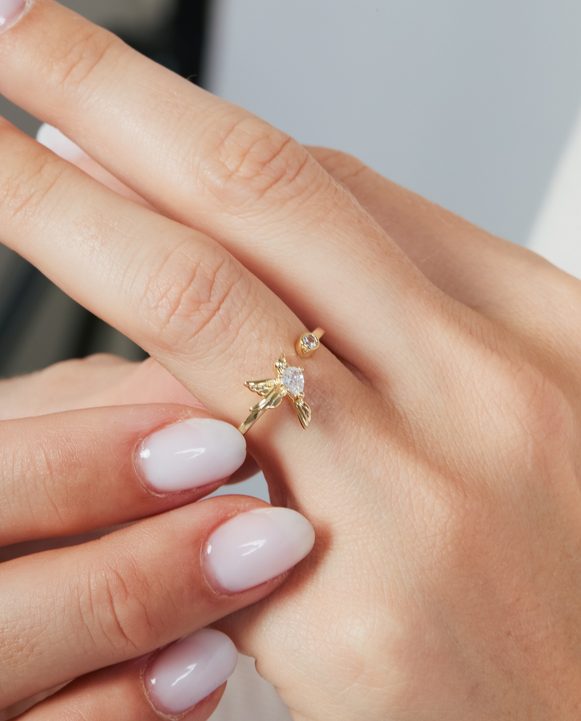 Anillo africa con circonita acabado en oro de 18k - Luxenter - Dorado Dorado-4