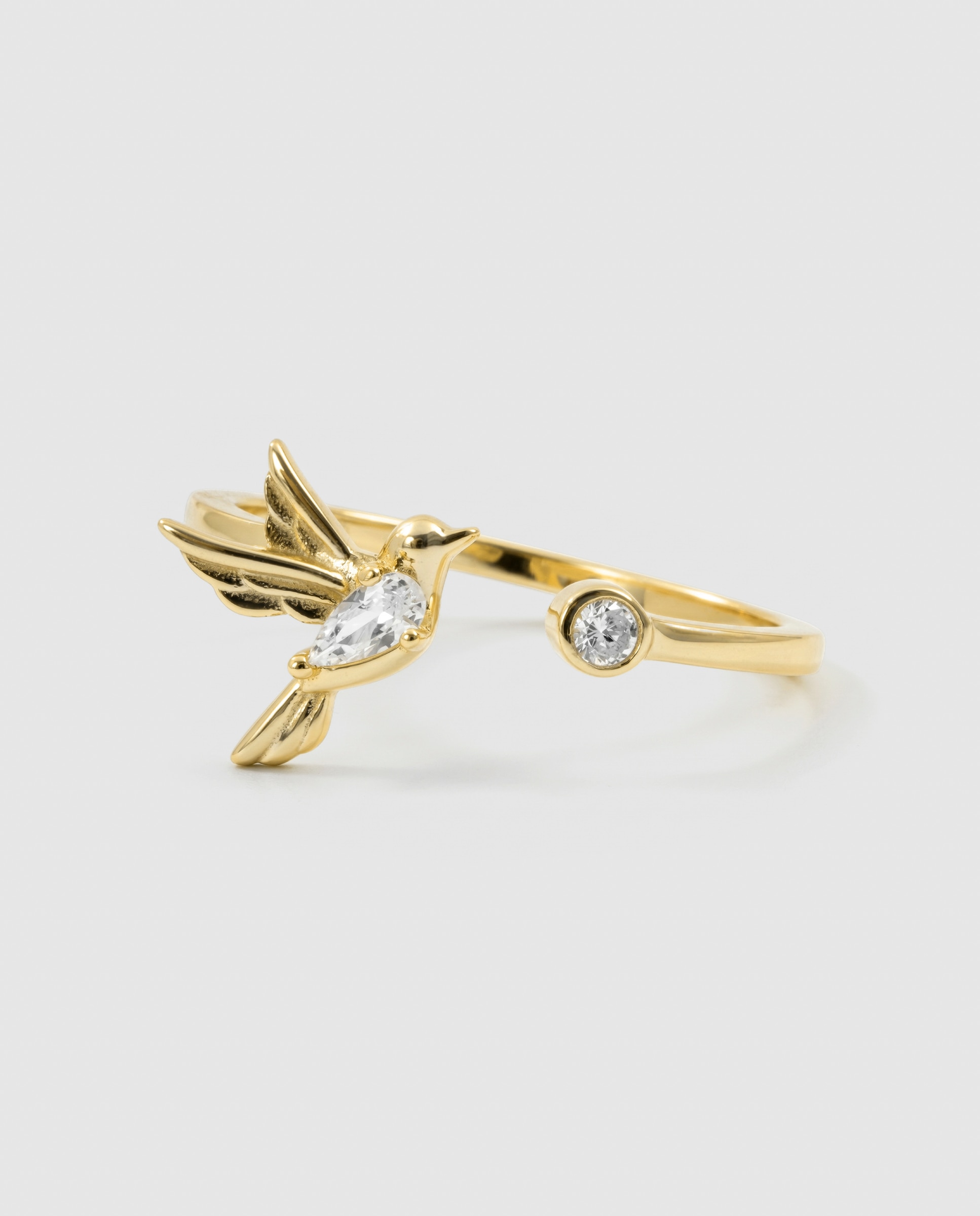 Anillo africa con circonita acabado en oro de 18k - Luxenter - Dorado Dorado-6