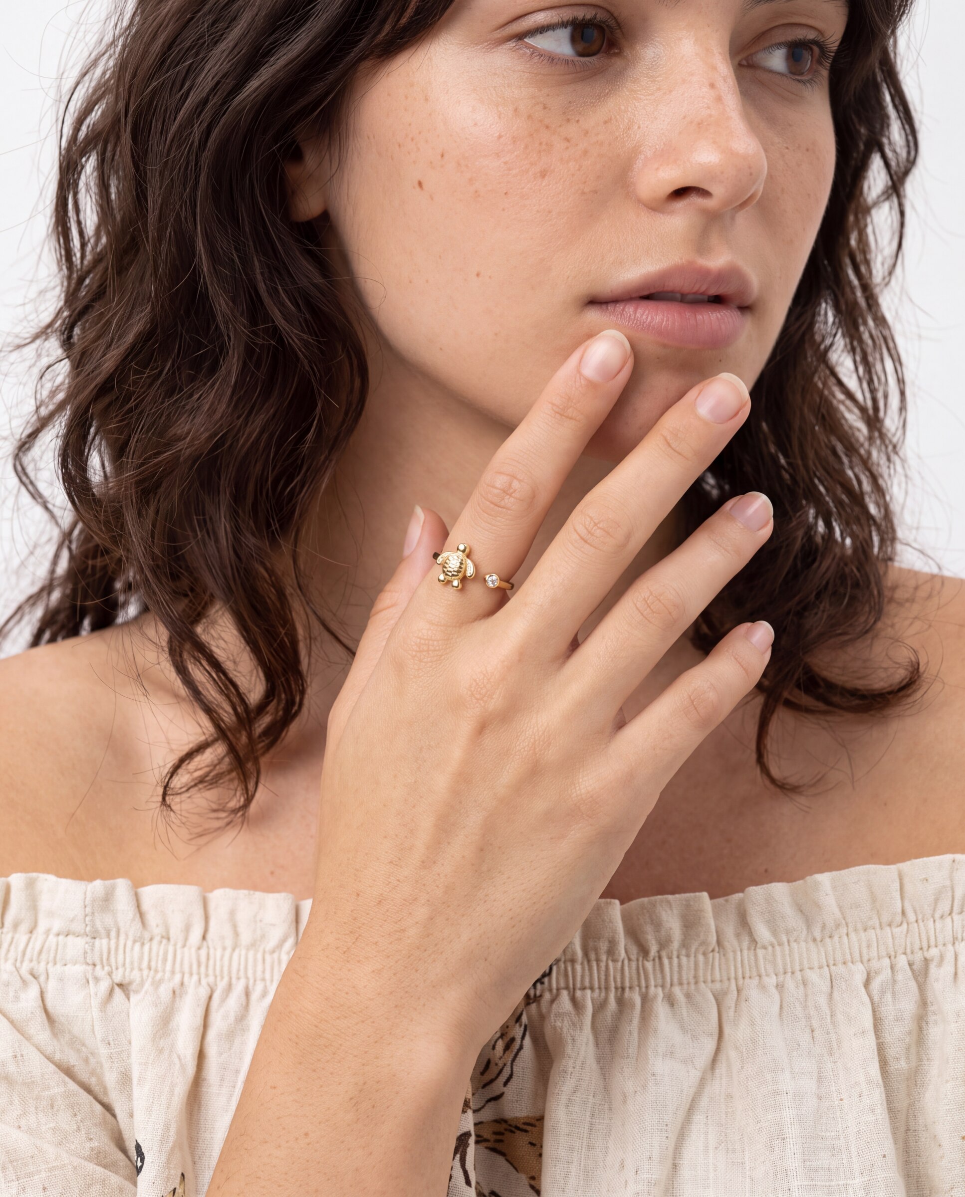Anillo africa con circonita acabado en oro de 18k - Luxenter - Dorado Dorado-5