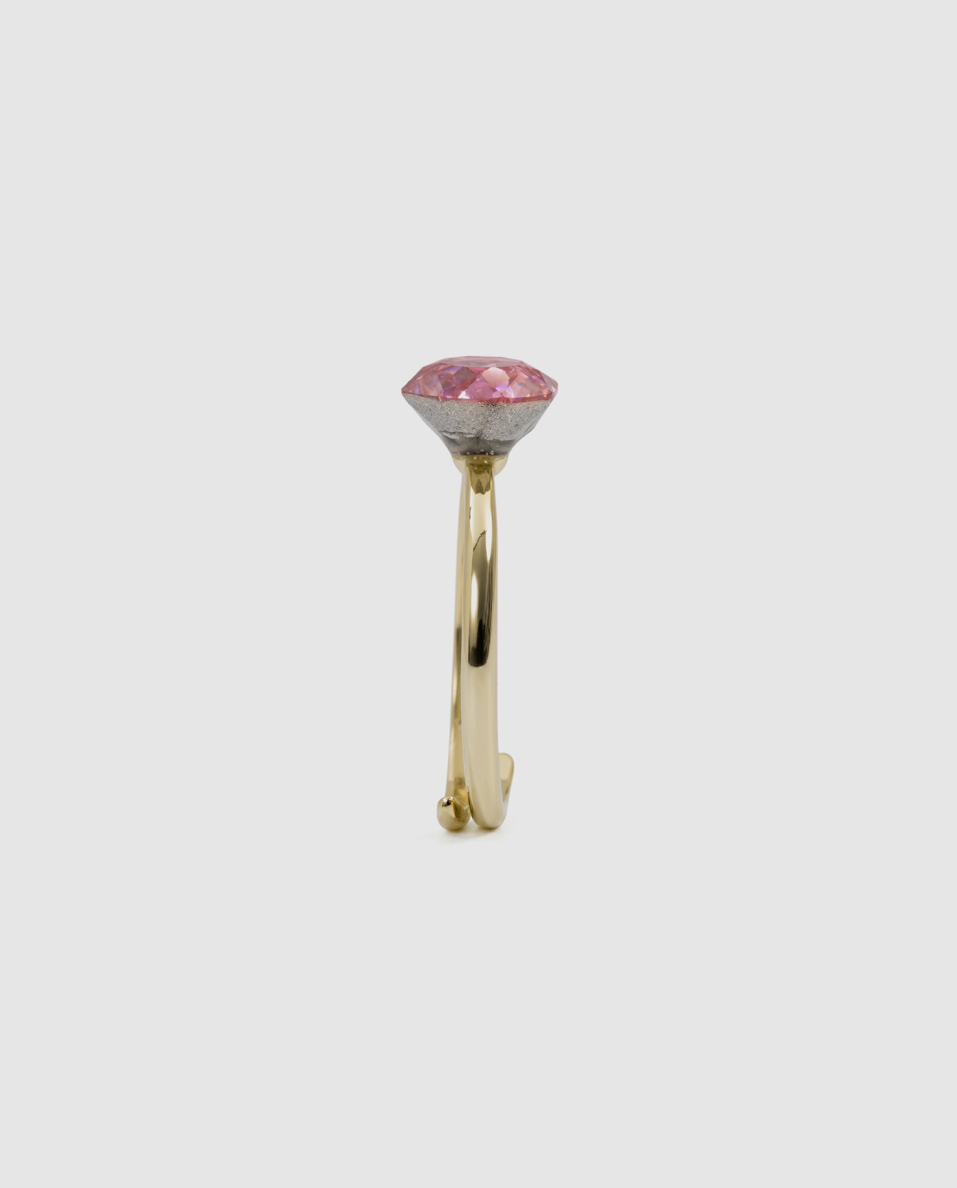 Anillo africa con circonita rubí acabado en oro de 18k - Luxenter - Rosa Rosa-3