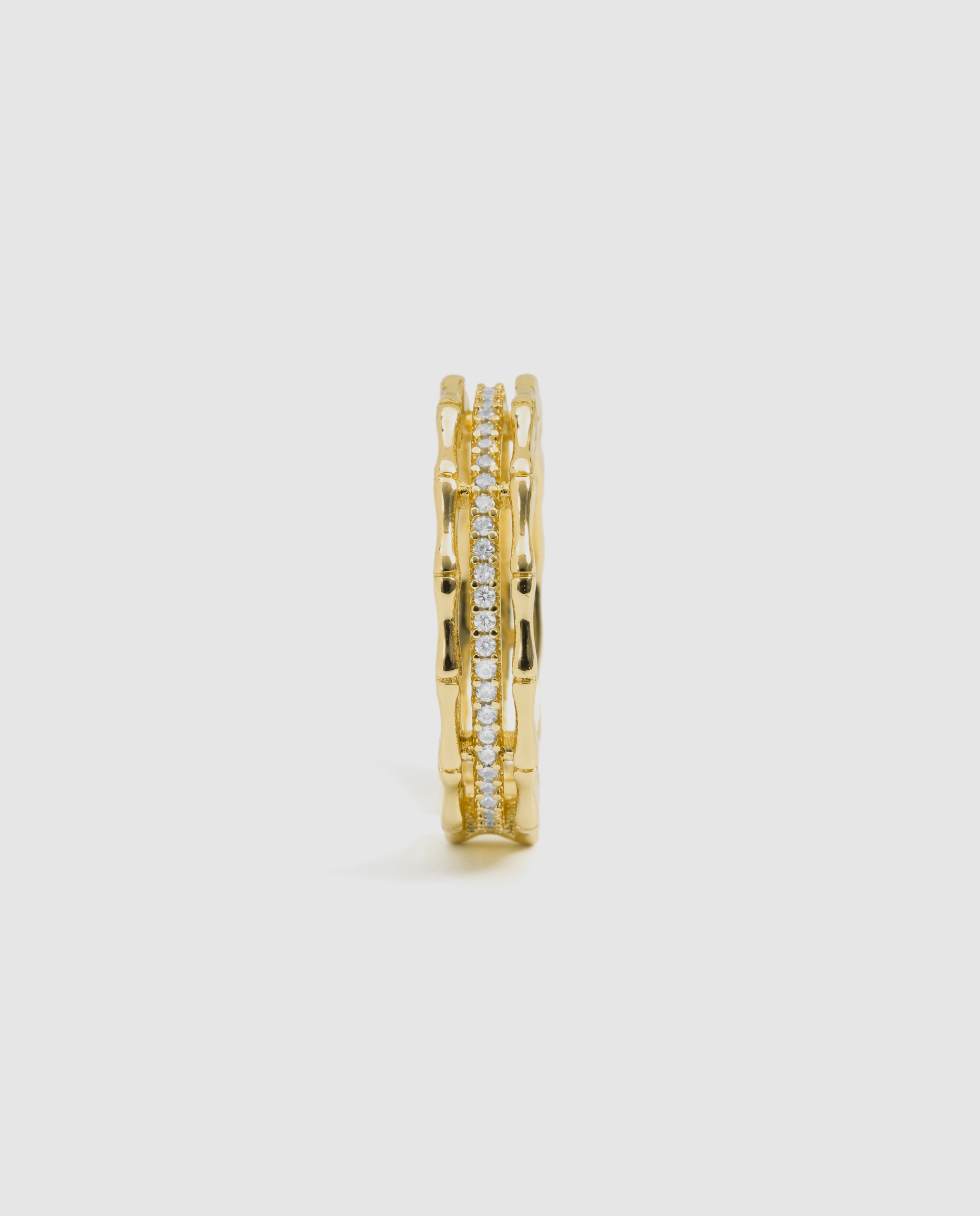 Anillo africa con circonita acabado en oro de 18k - Luxenter - Dorado Dorado-3