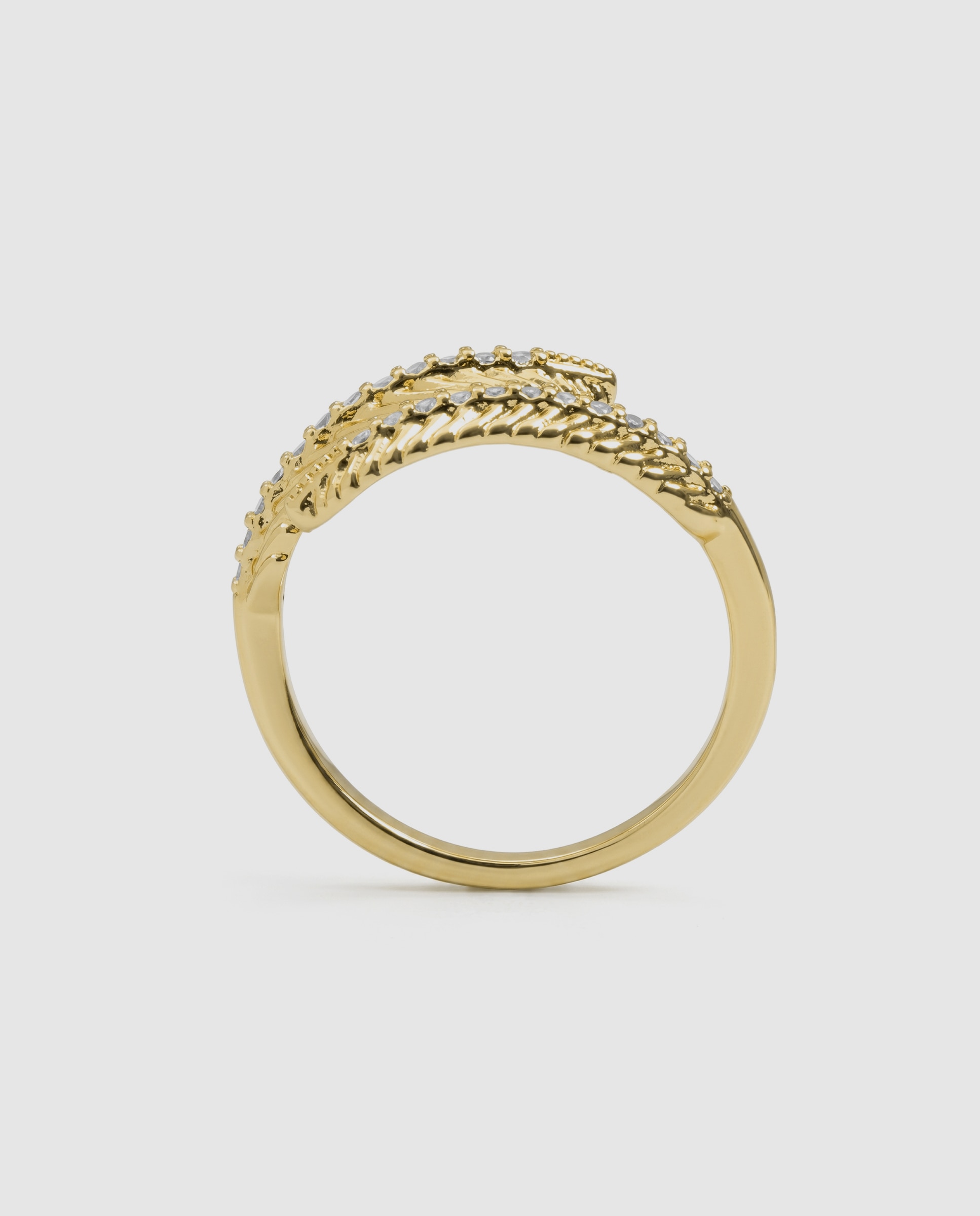 Anillo africa con circonita acabado en oro de 18k - Luxenter - Dorado Dorado-7