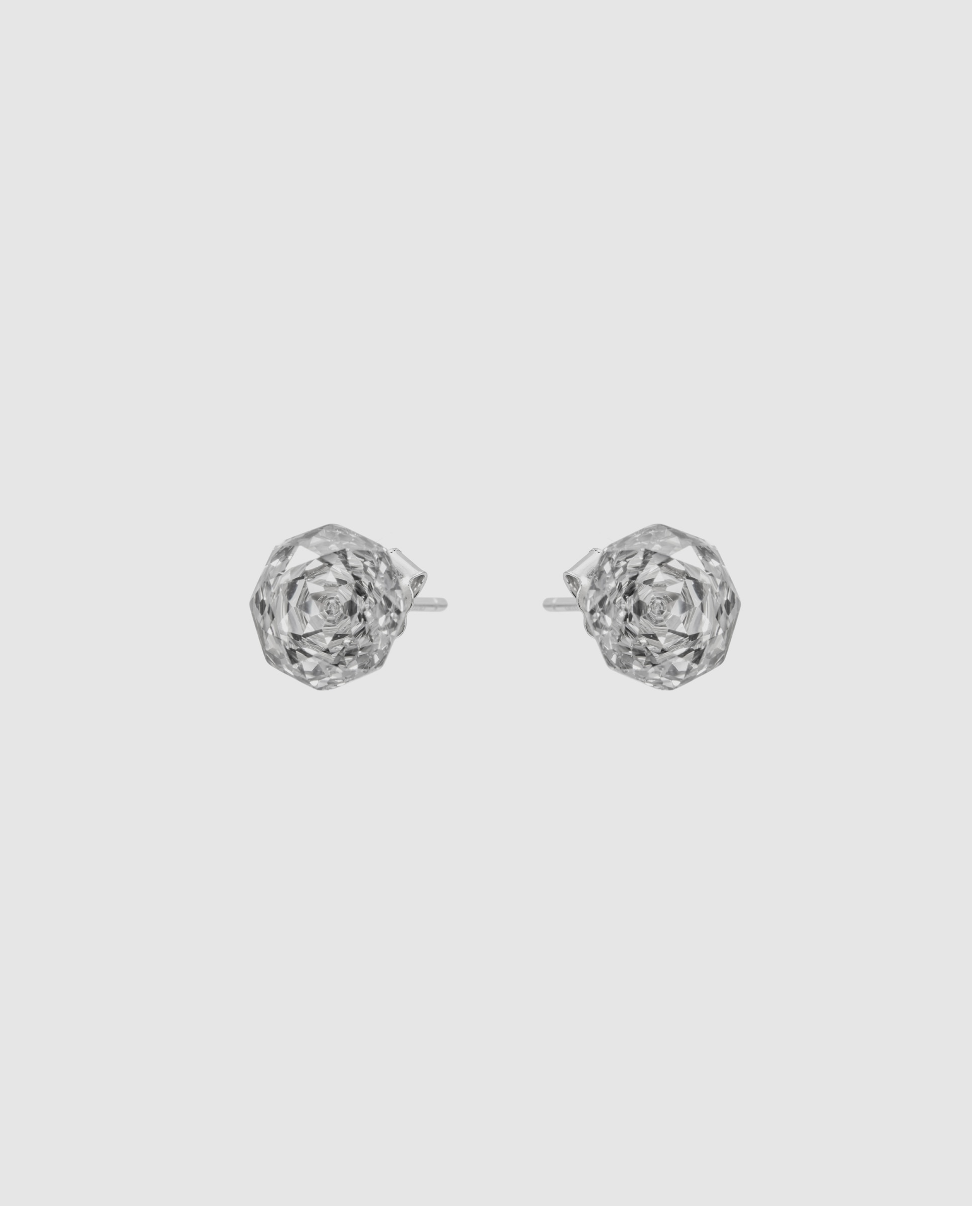 Pendientes africa con circonita acabados en rodio - Luxenter - Blanco Blanco-3