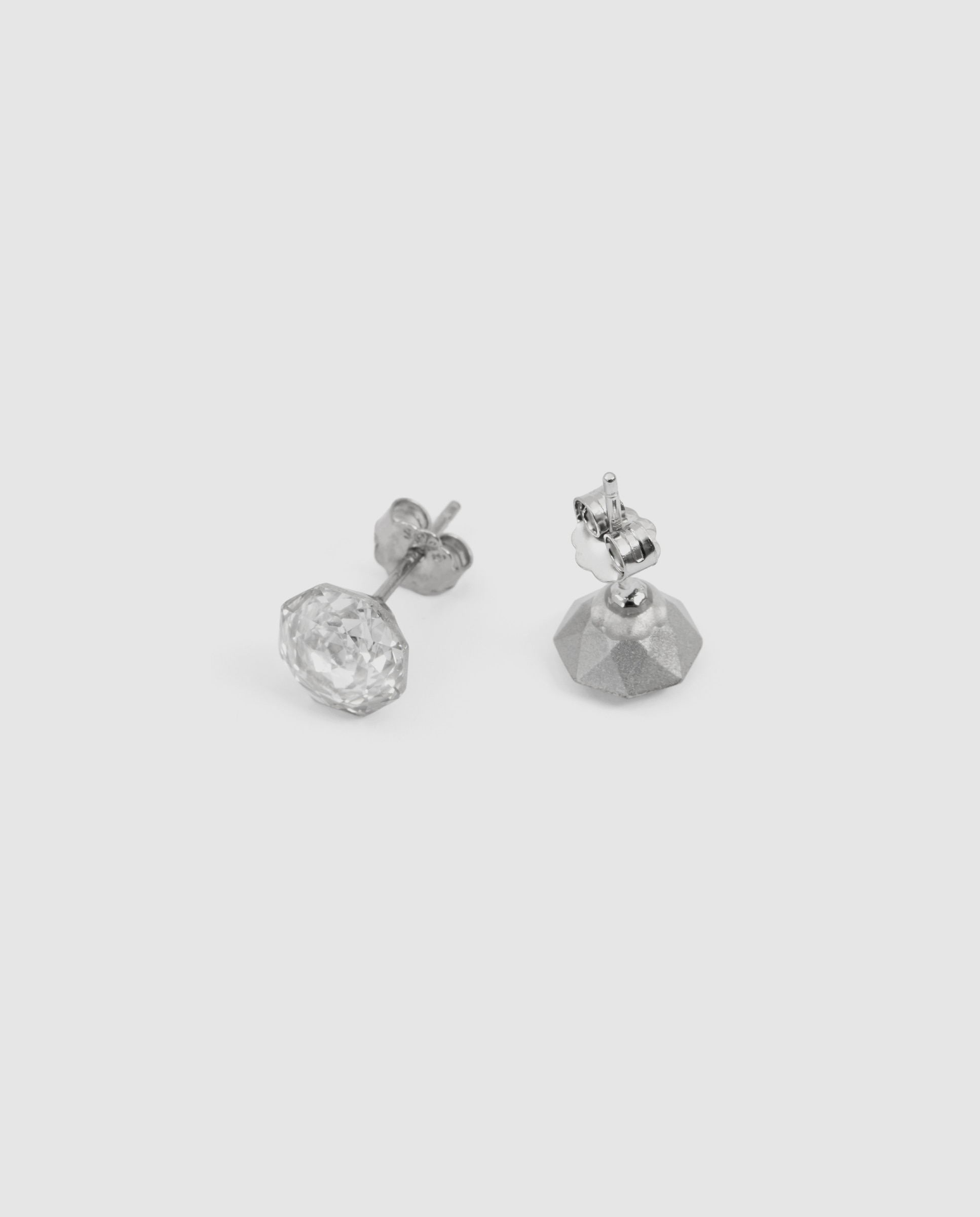 Pendientes africa con circonita acabados en rodio - Luxenter - Blanco Blanco-6