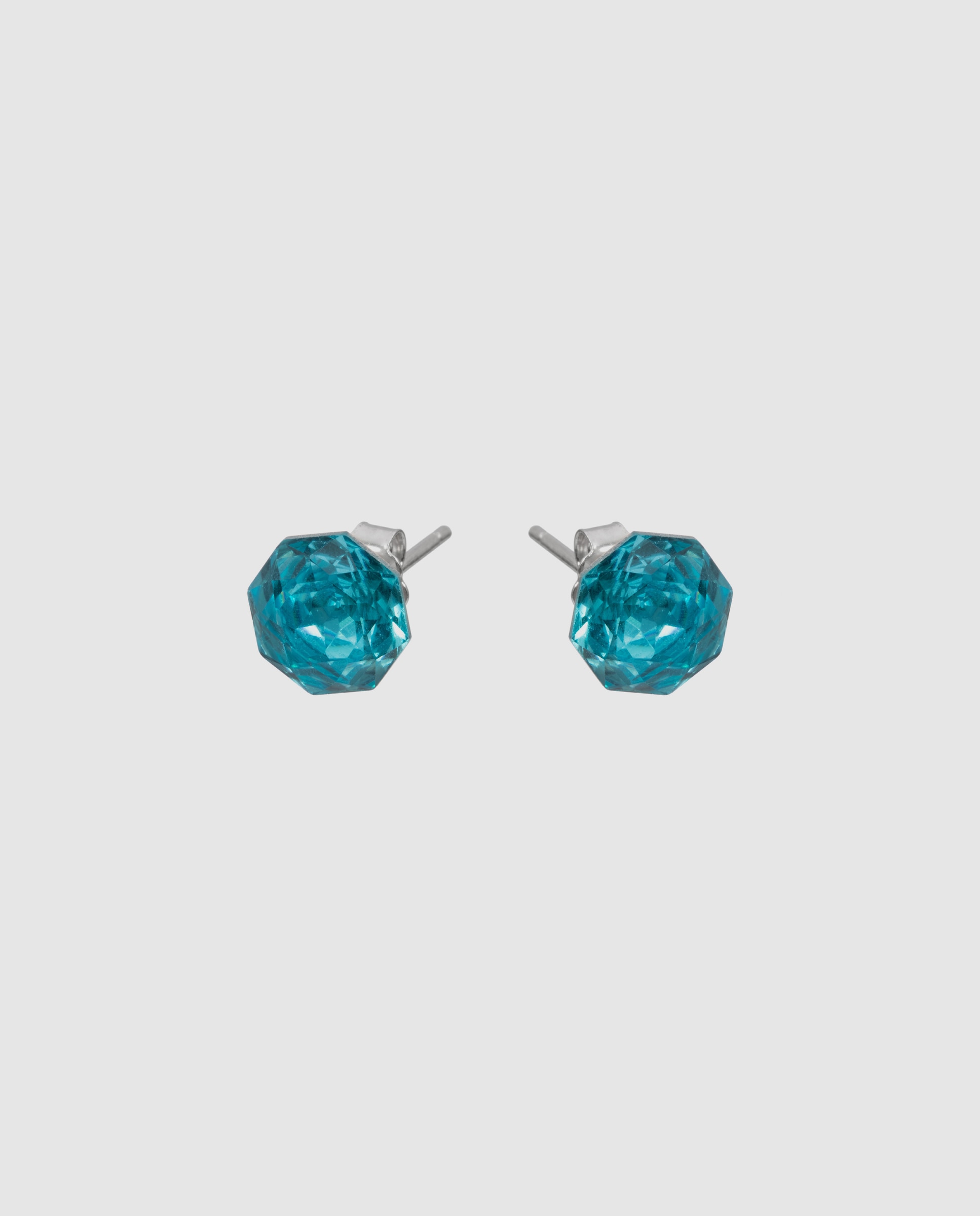 Pendientes africa con circonita zafiro acabados en rodio - Luxenter - Azul Azul-3
