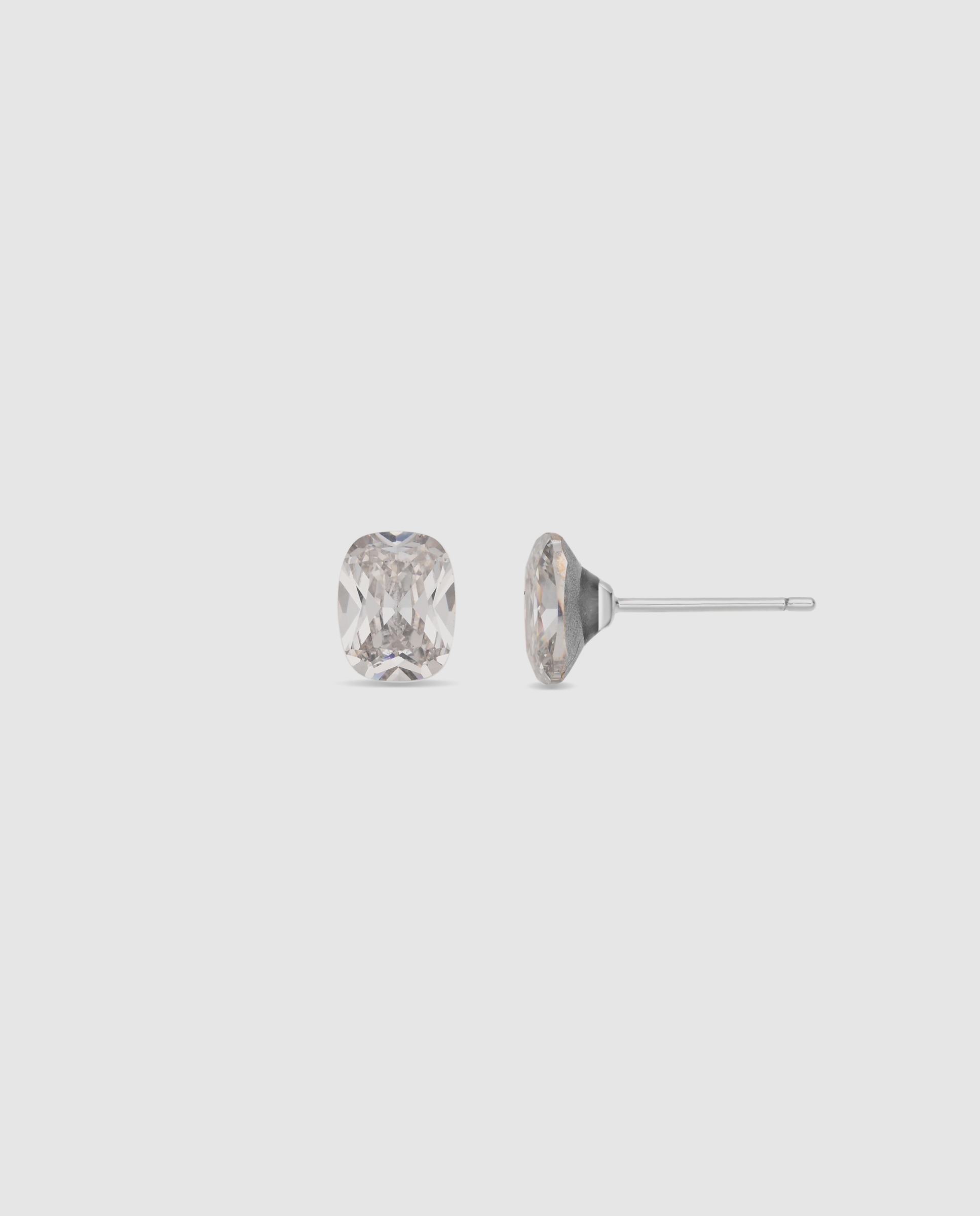 Pendientes africa con circonita acabados en rodio - Luxenter - Blanco Blanco-1