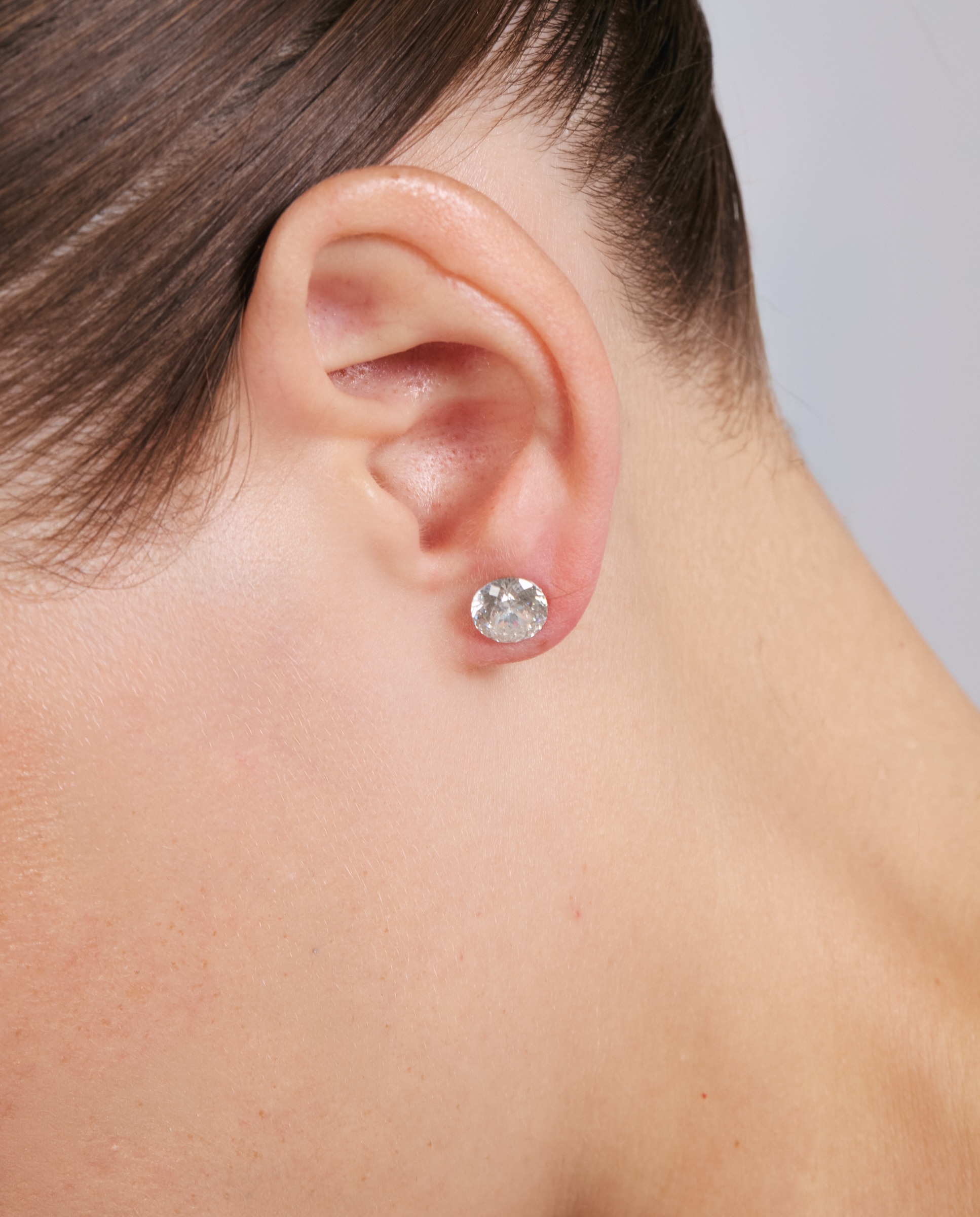 Pendientes africa con circonita acabados en rodio - Luxenter - Blanco Blanco-4