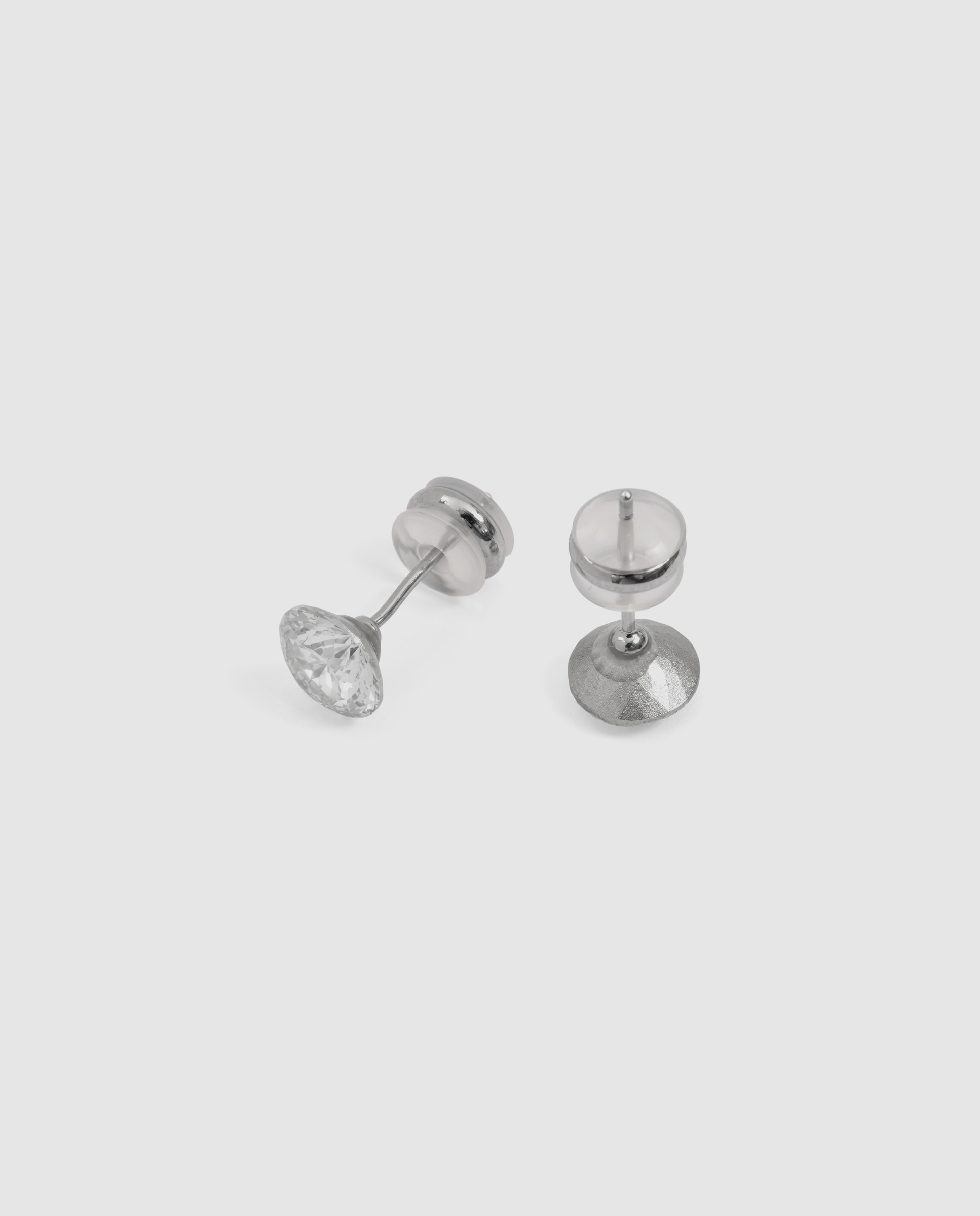 Pendientes africa con circonita acabados en rodio - Luxenter - Blanco Blanco-6