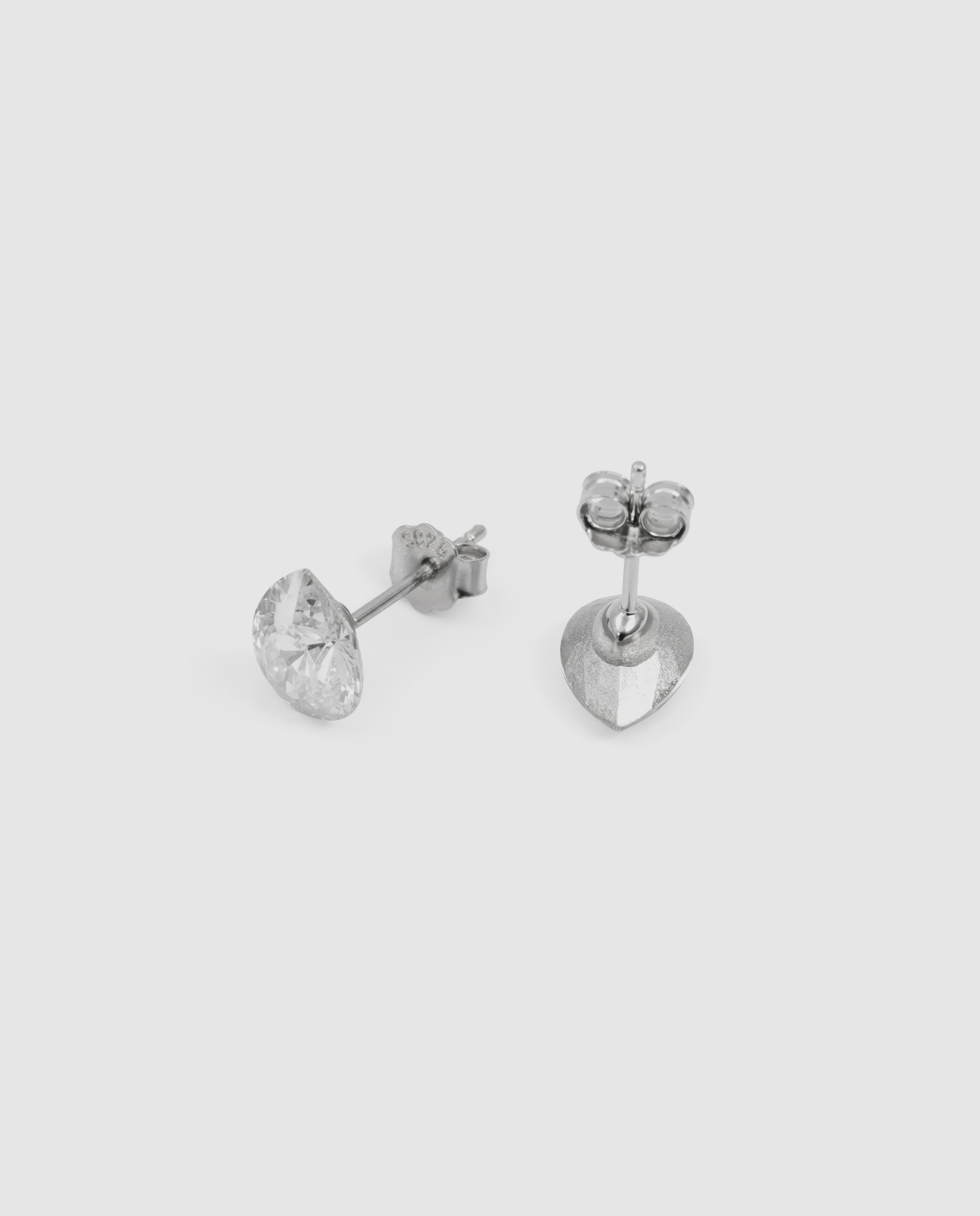 Pendientes africa con circonita acabados en rodio - Luxenter - Blanco Blanco-6
