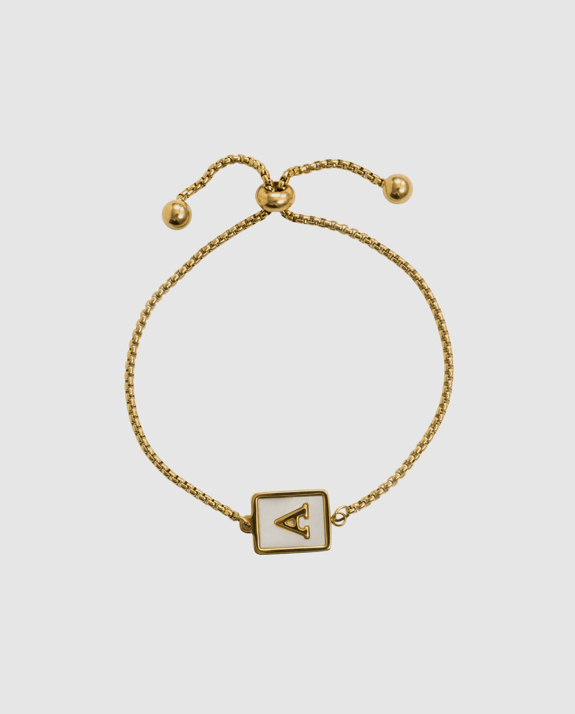 Pulsera de acero acabada en oro amarillo 18k con madreperla - Luxenter - Dorado Dorado-3