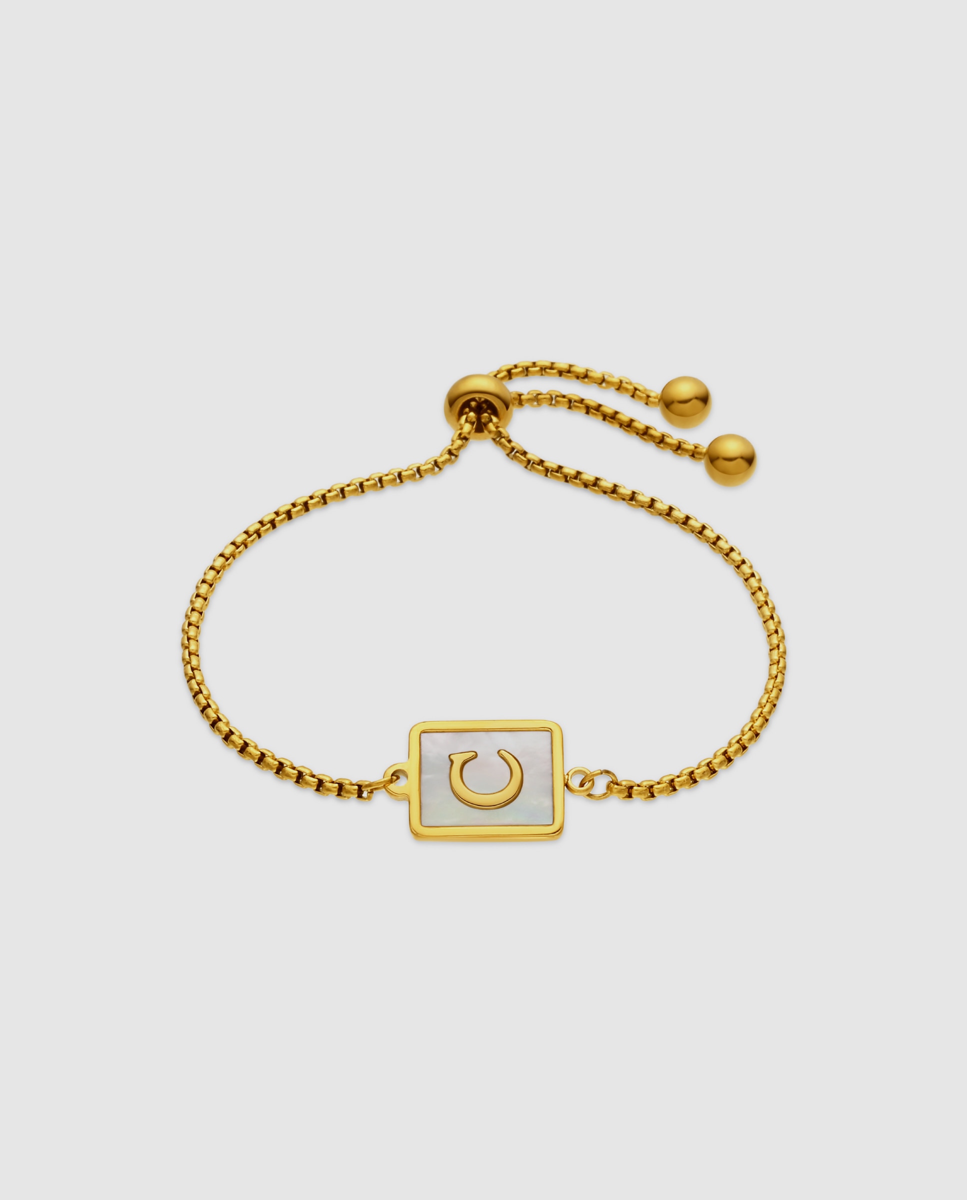 Pulsera de acero acabada en oro amarillo 18k con madreperla - Luxenter - Dorado Dorado-1