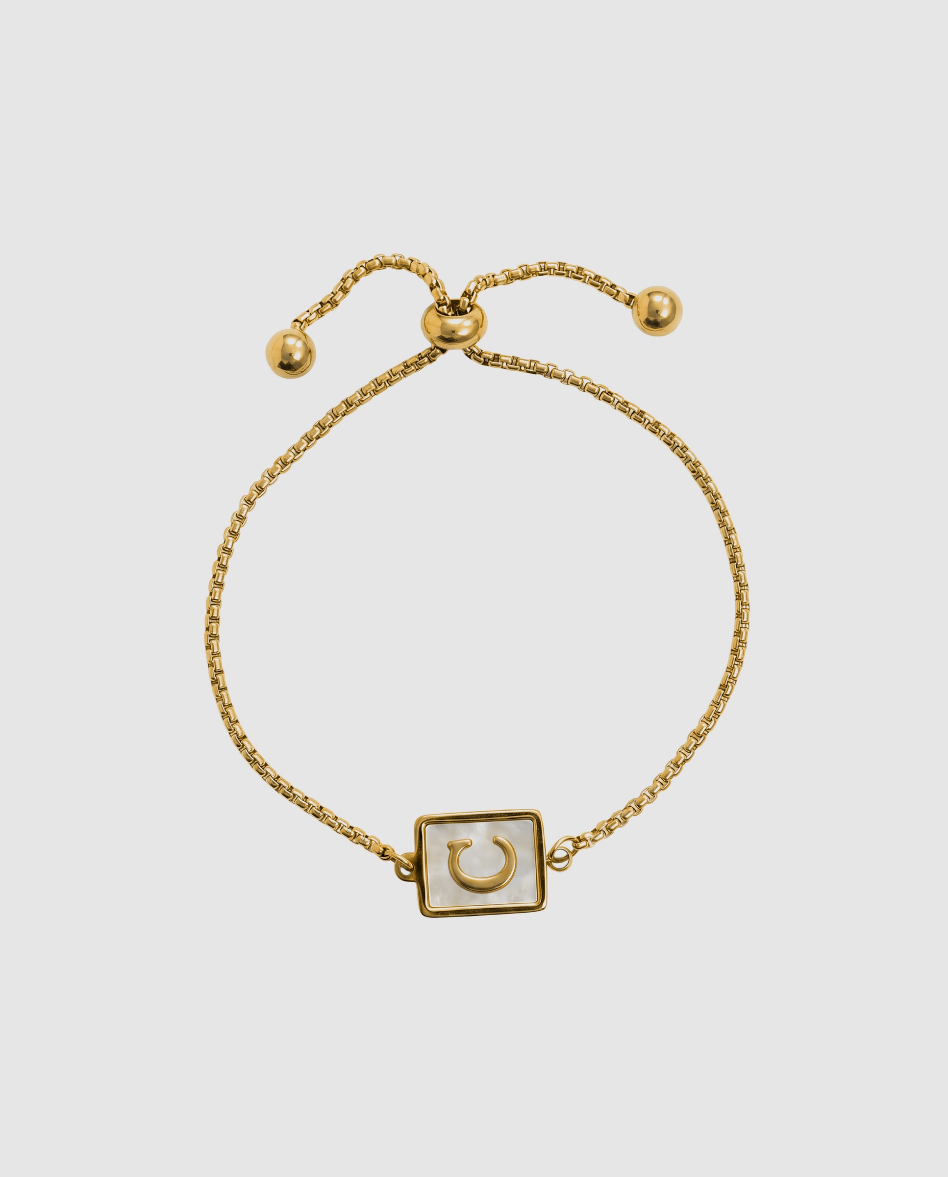 Pulsera de acero acabada en oro amarillo 18k con madreperla - Luxenter - Dorado Dorado-3