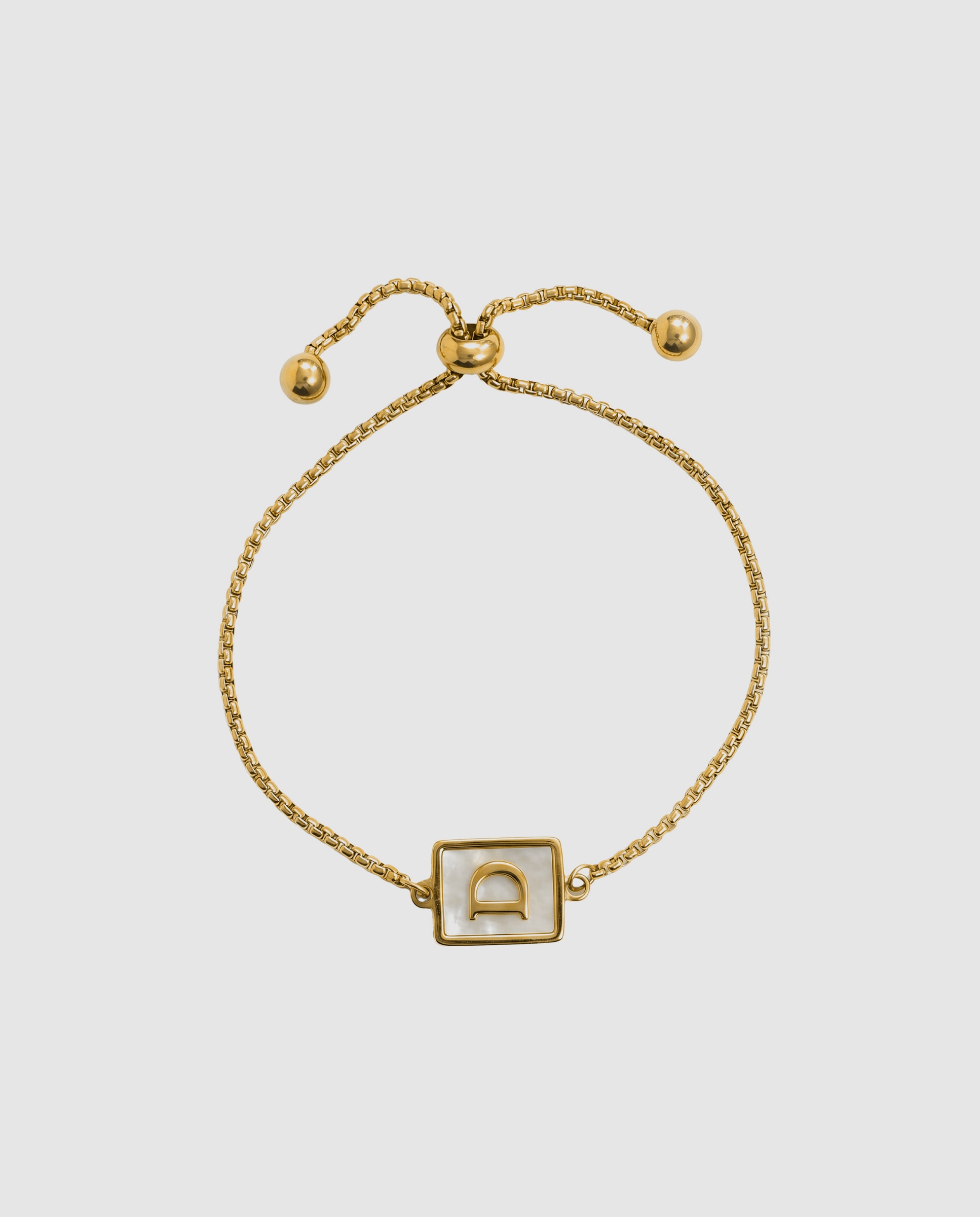 Pulsera de acero acabada en oro amarillo 18k con madreperla - Luxenter - Dorado Dorado-3