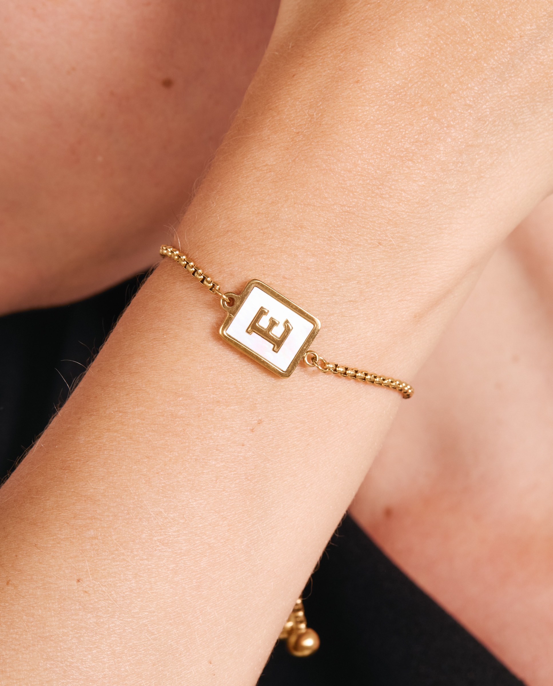 Pulsera de acero acabada en oro amarillo 18k con madreperla - Luxenter - Dorado Dorado-4
