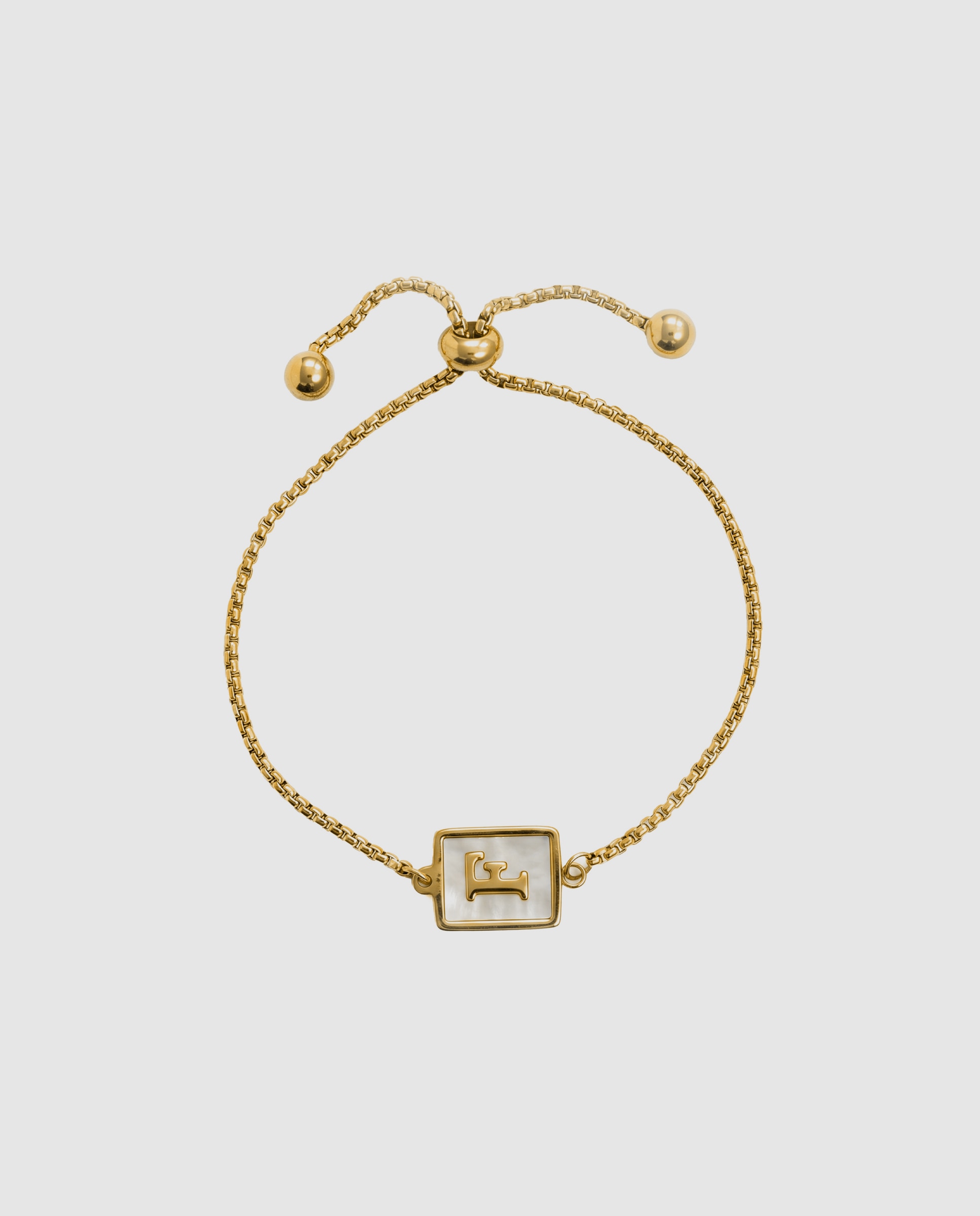 Pulsera de acero acabada en oro amarillo 18k con madreperla - Luxenter - Dorado Dorado-3