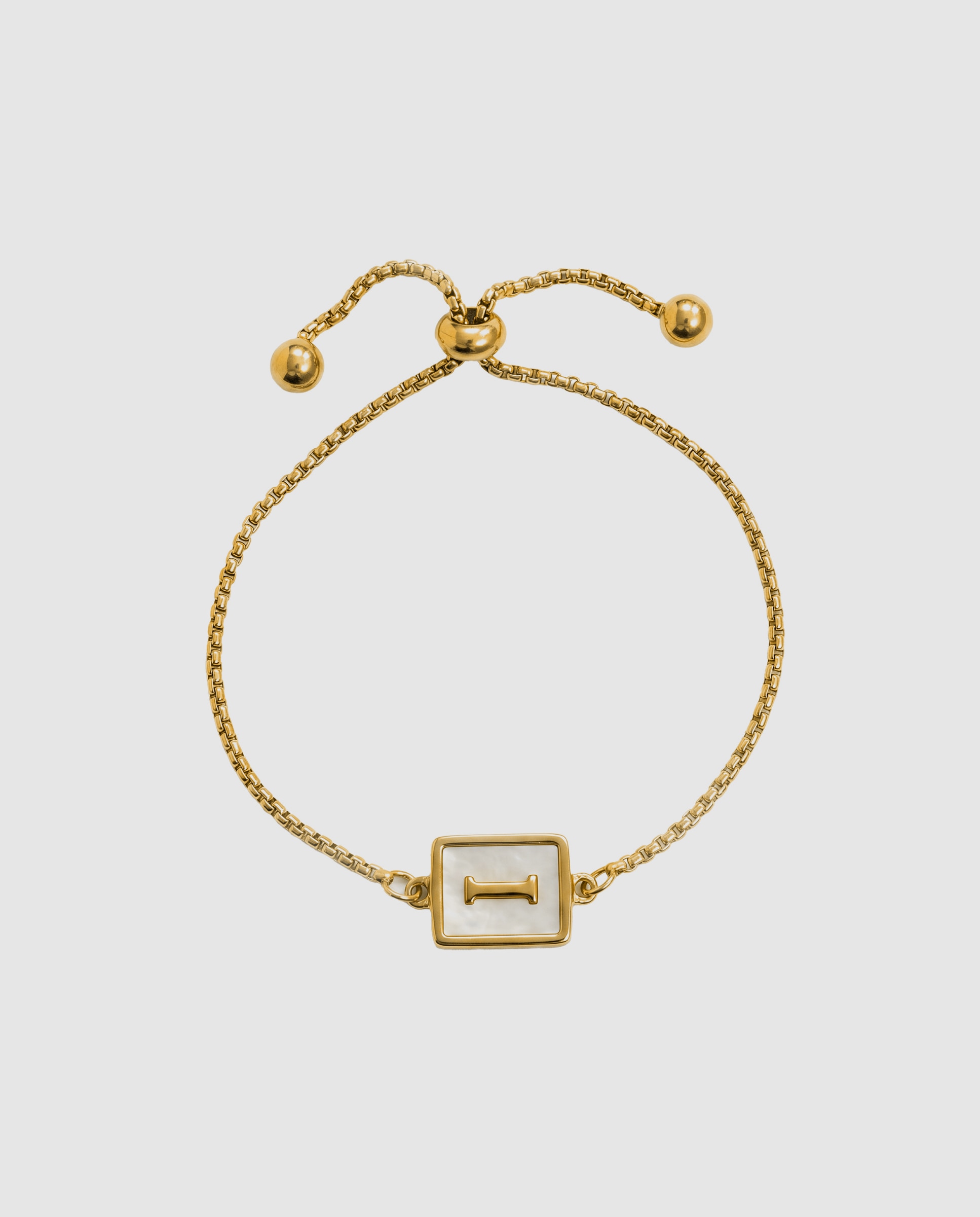 Pulsera de acero acabada en oro amarillo 18k con madreperla - Luxenter - Dorado Dorado-3