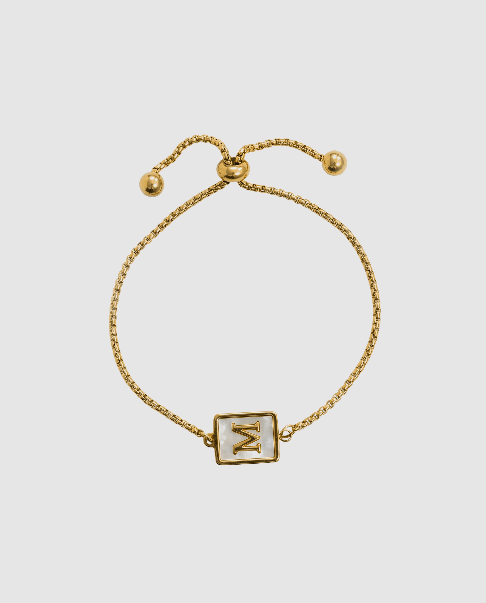 Pulsera de acero acabada en oro amarillo 18k con madreperla - Luxenter - Dorado Dorado-3