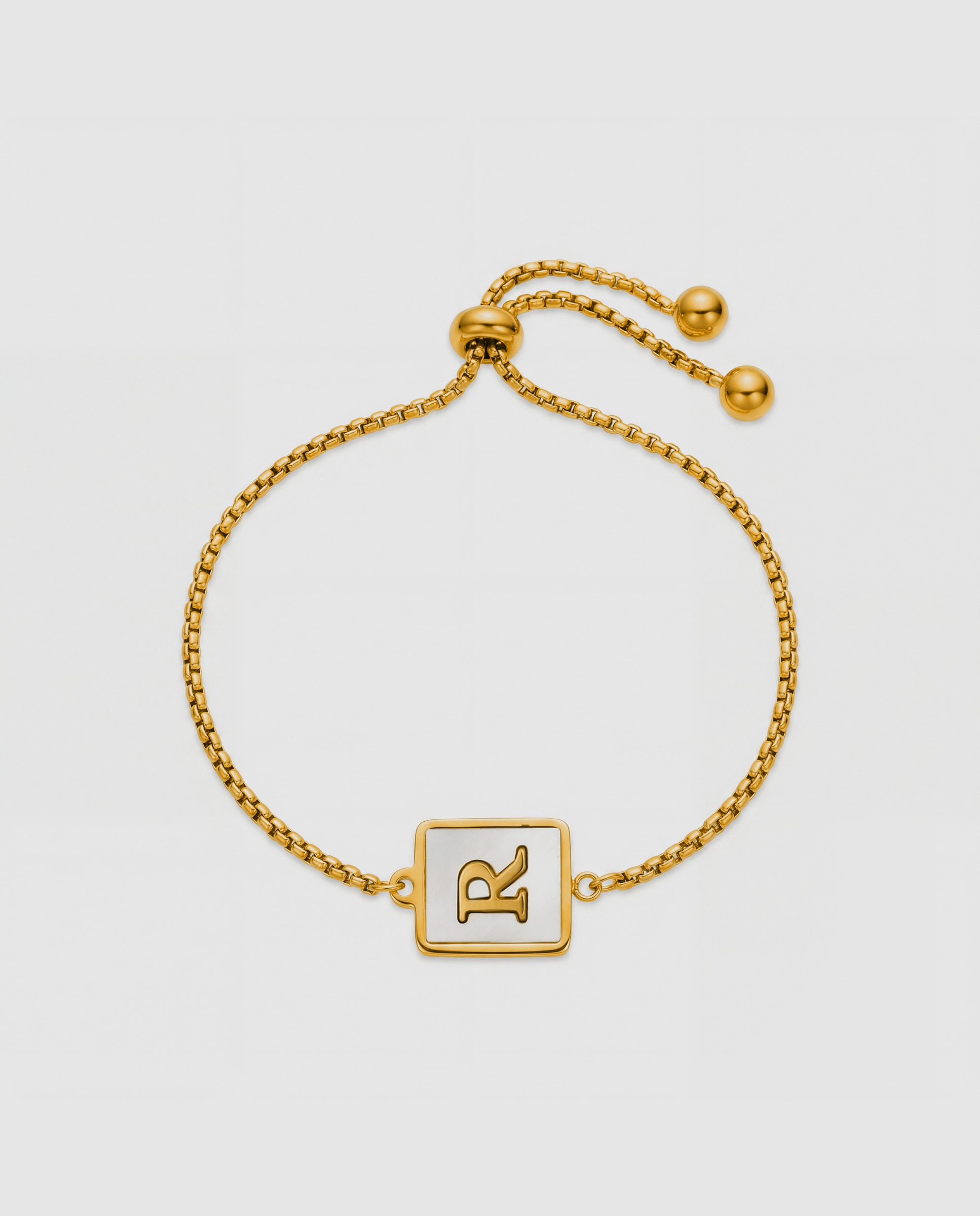 Pulsera de acero acabada en oro amarillo 18k con madreperla - Luxenter - Dorado Dorado-3