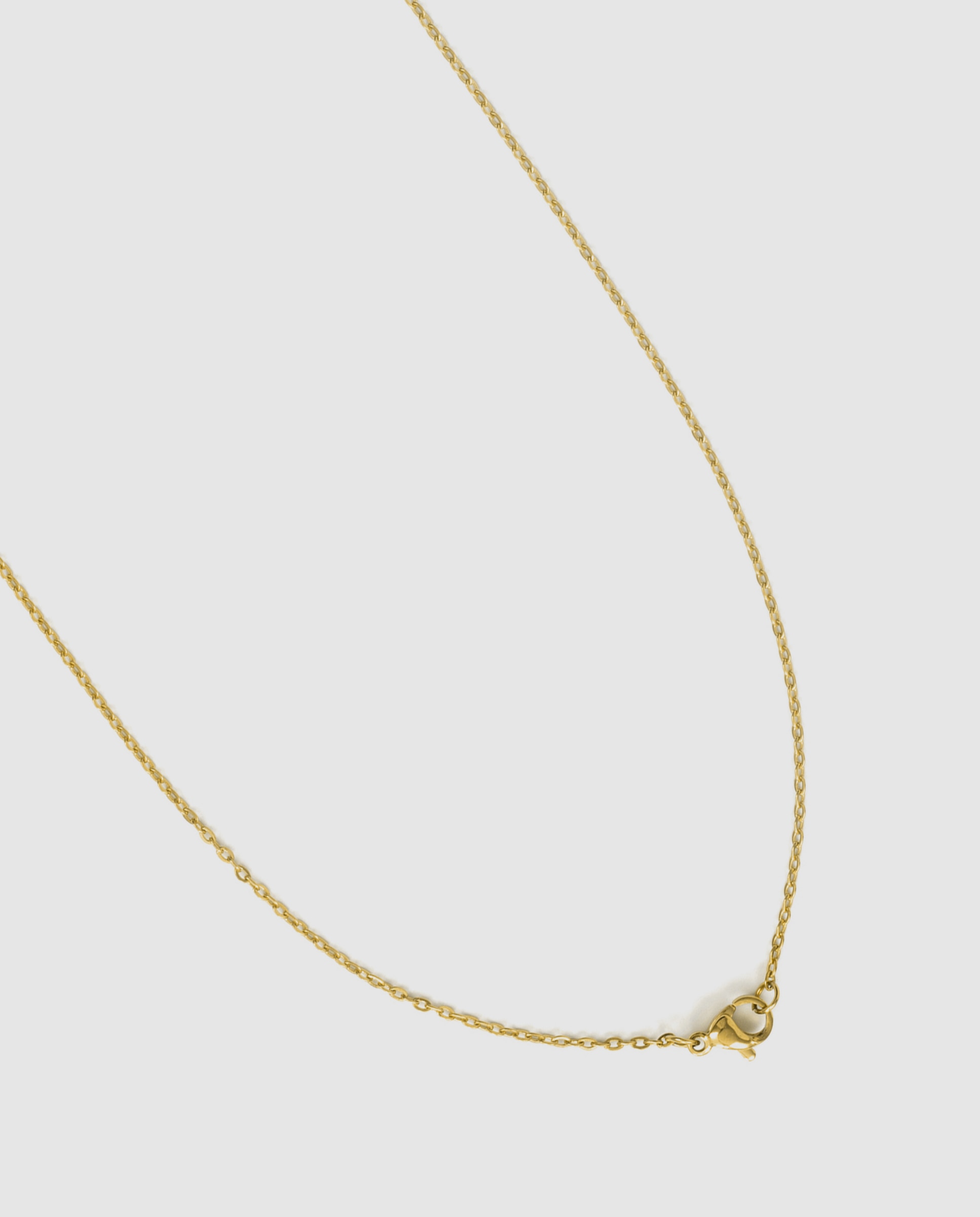 Collar letras de acero con madreperla acabado en oro de 18k - Luxenter - Blanco Blanco-7