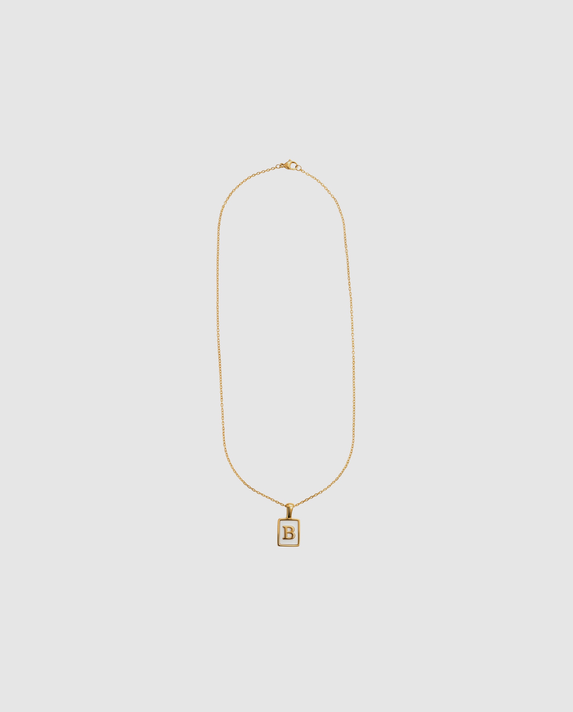 Collar de acero acabado en oro amarillo 18k con madreperla - Luxenter - Dorado Dorado-3