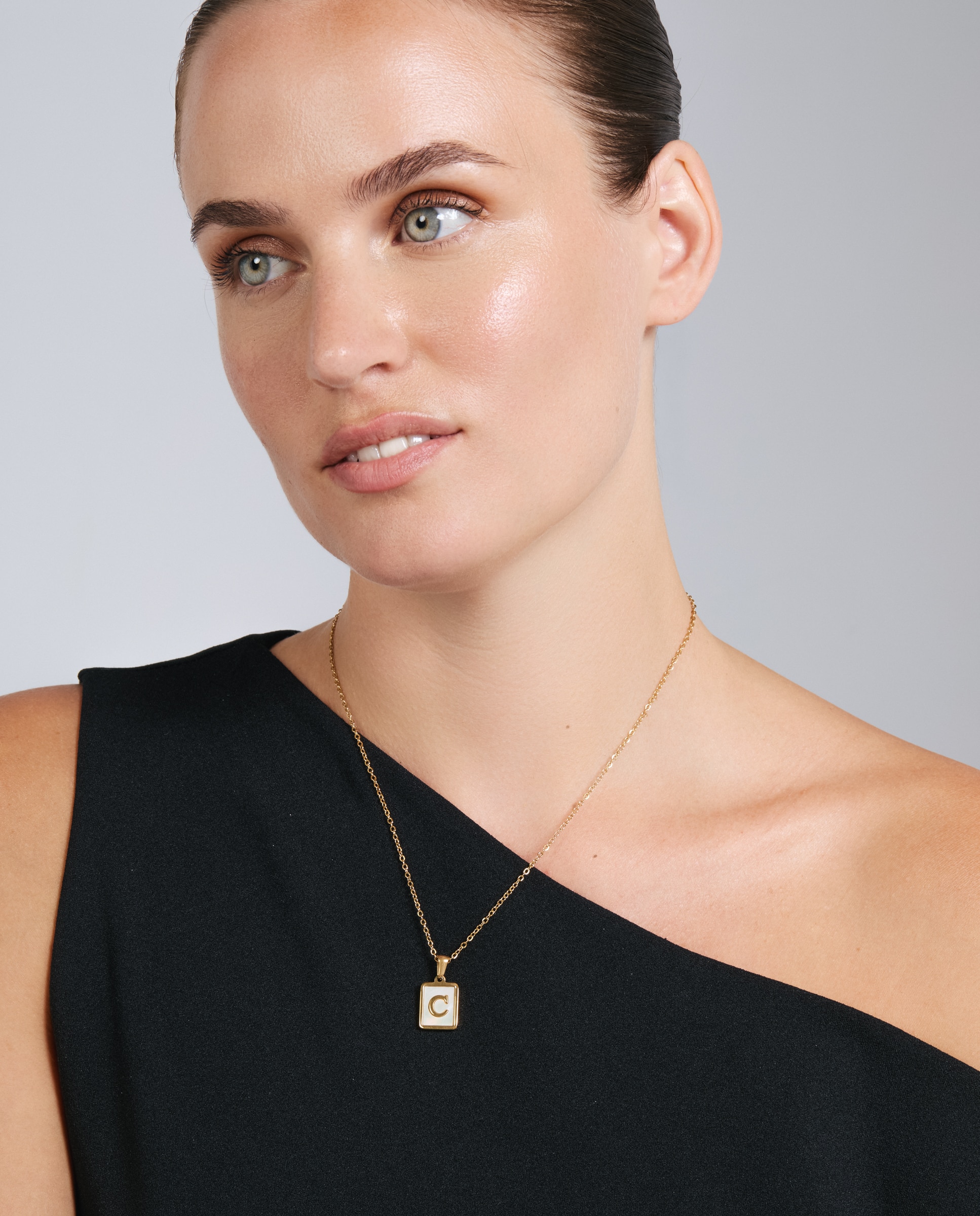 Collar de acero acabado en oro amarillo 18k con madreperla - Luxenter - Dorado Dorado-5