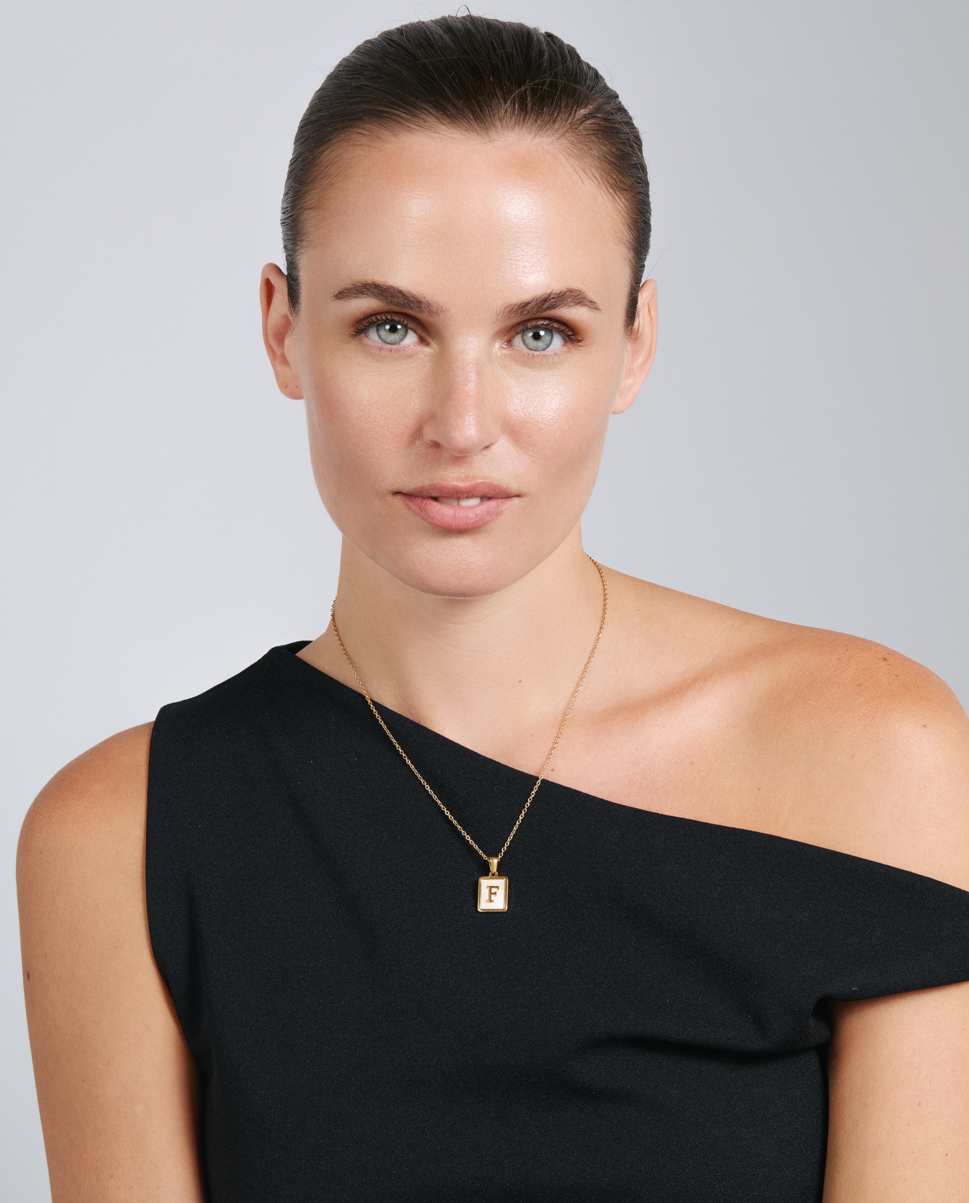 Collar de acero acabado en oro amarillo 18k con madreperla - Luxenter - Dorado Dorado-2