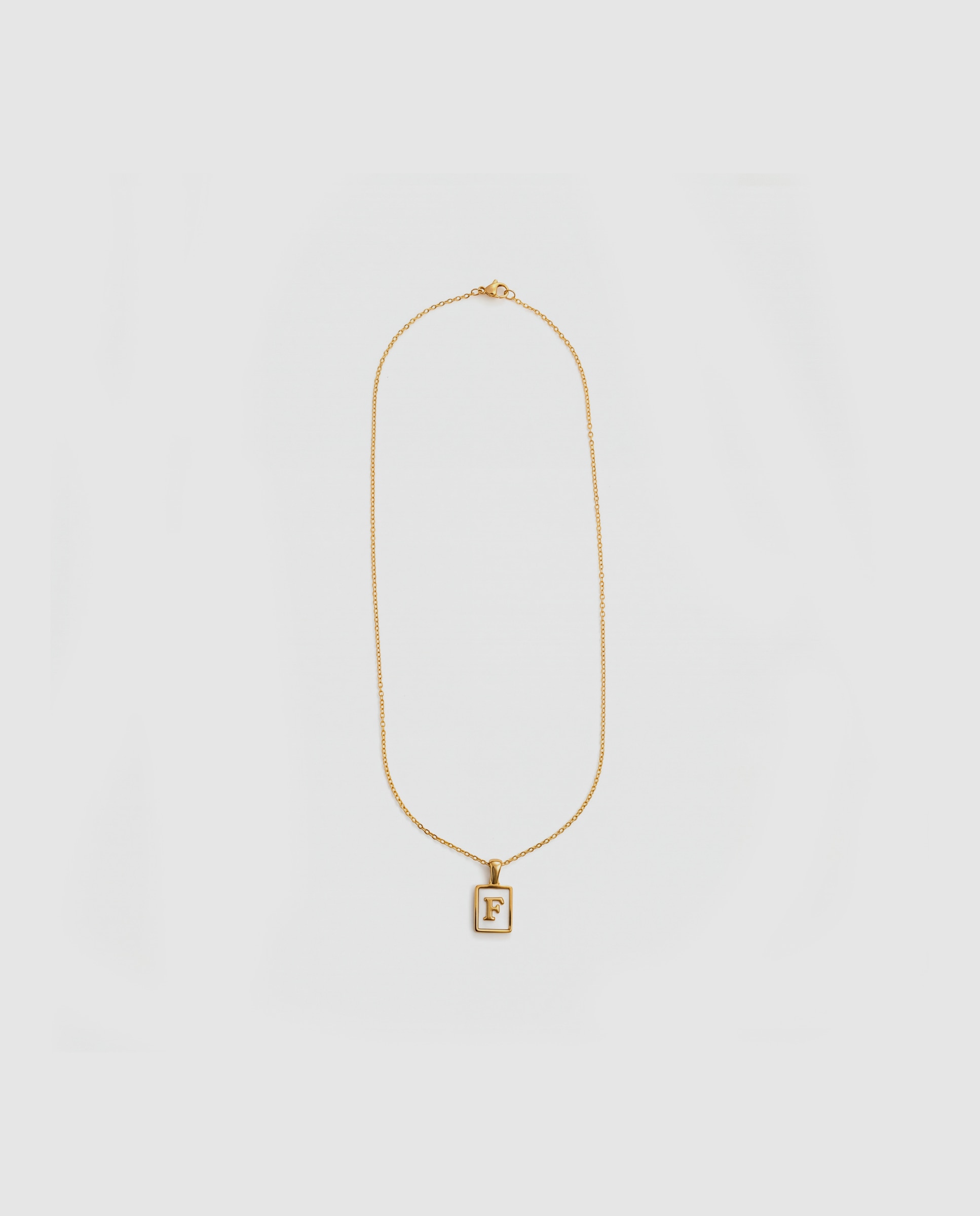 Collar de acero acabado en oro amarillo 18k con madreperla - Luxenter - Dorado Dorado-3