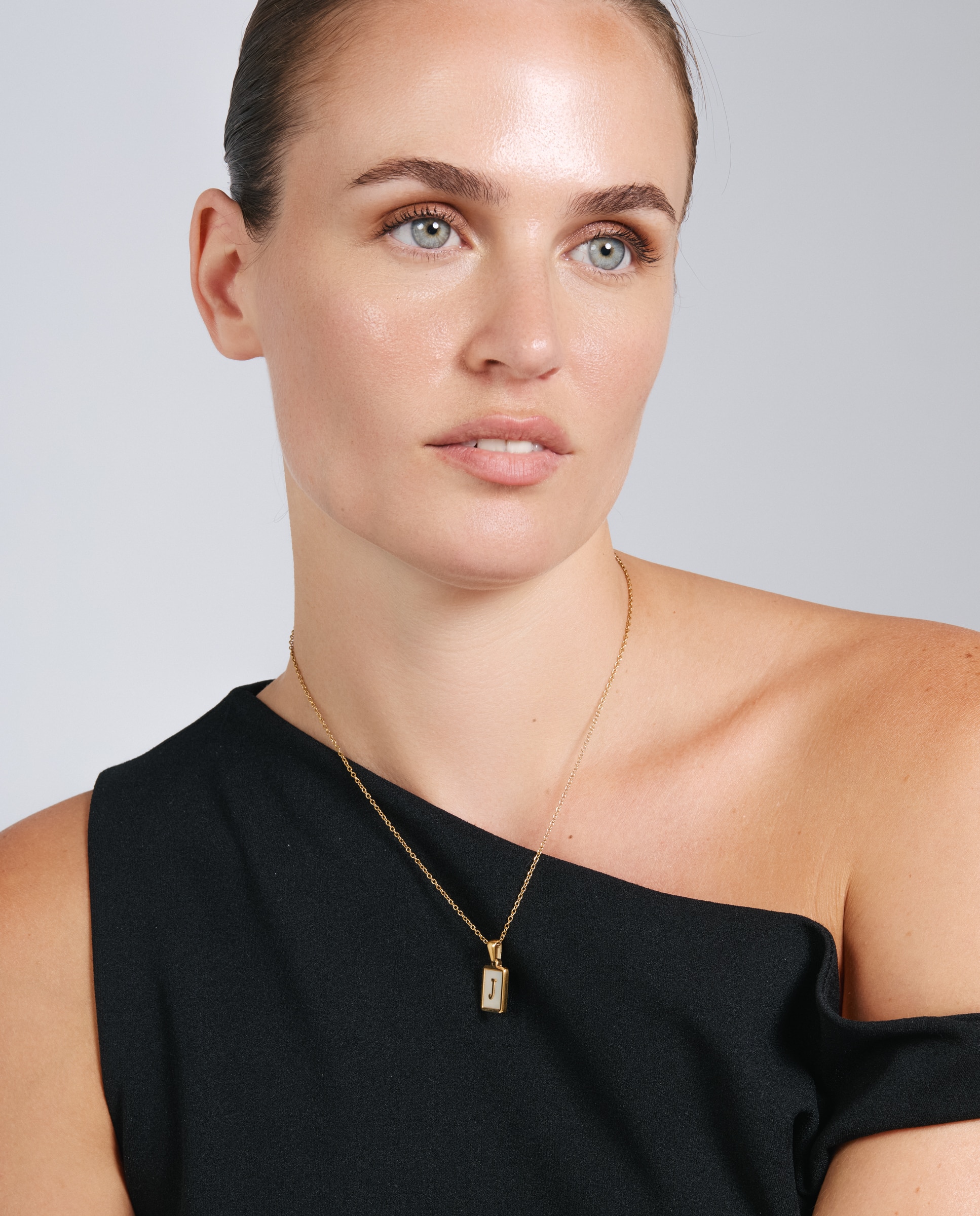 Collar de acero acabado en oro amarillo 18k con madreperla - Luxenter - Dorado Dorado-5