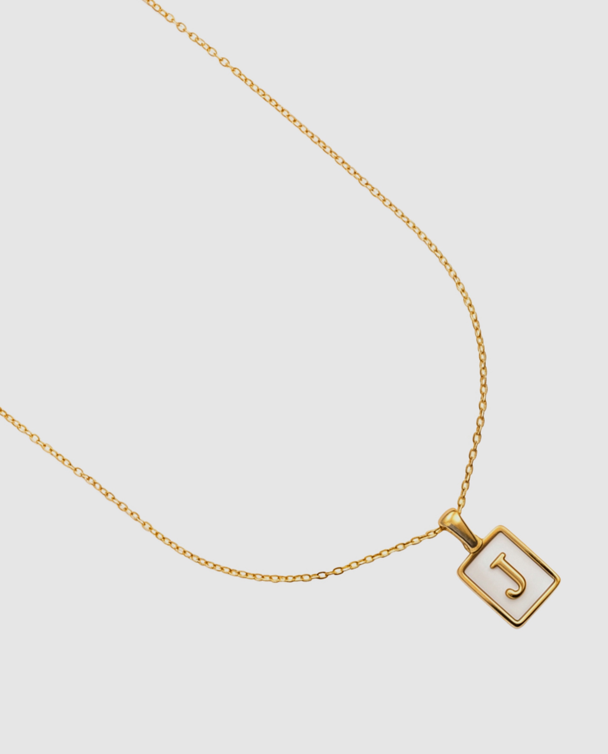 Collar de acero acabado en oro amarillo 18k con madreperla - Luxenter - Dorado Dorado-6