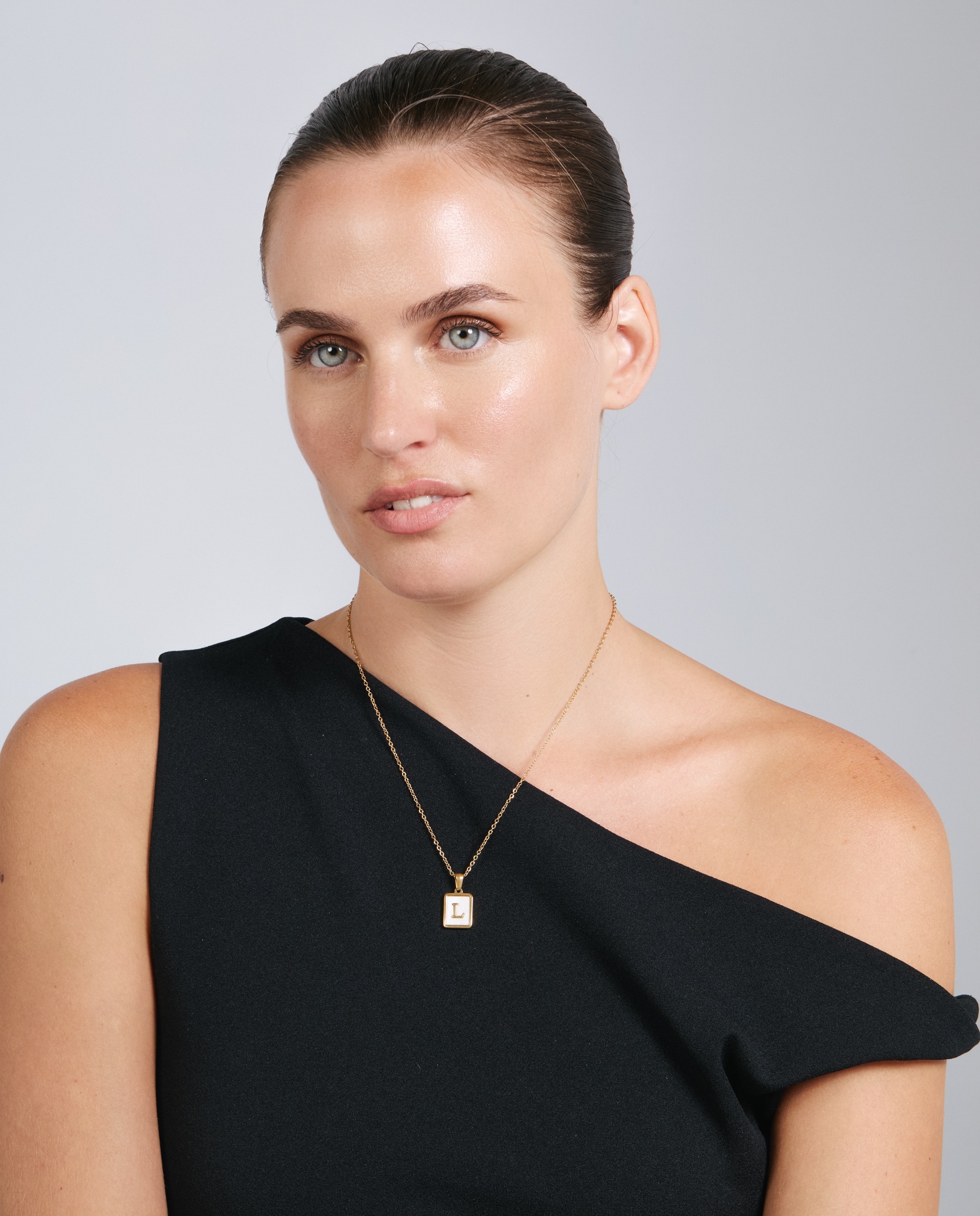 Collar de acero acabado en oro amarillo 18k con madreperla - Luxenter - Dorado Dorado-2