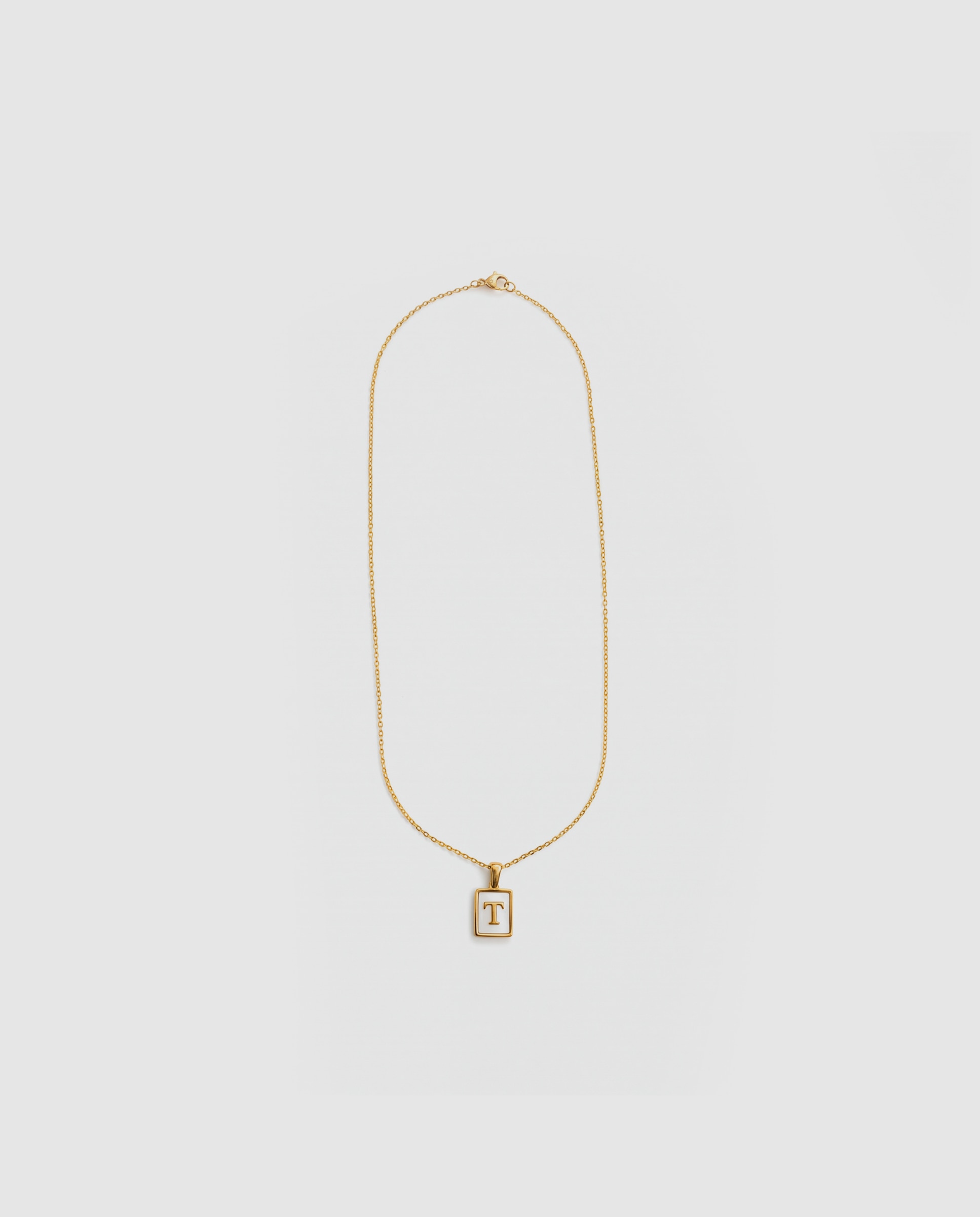 Collar de acero acabado en oro amarillo 18k con madreperla - Luxenter - Dorado Dorado-3