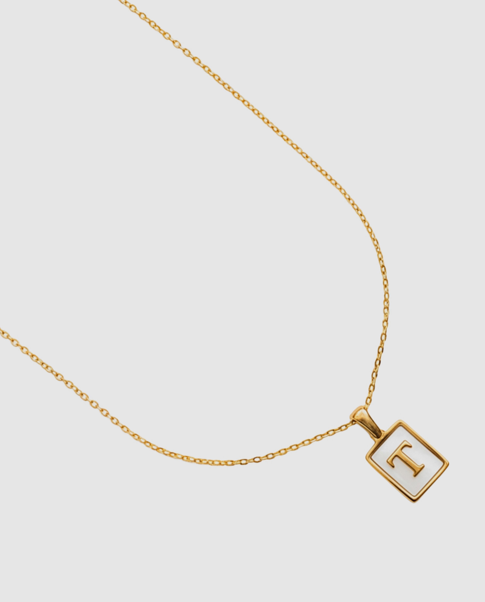 Collar de acero acabado en oro amarillo 18k con madreperla - Luxenter - Dorado Dorado-6