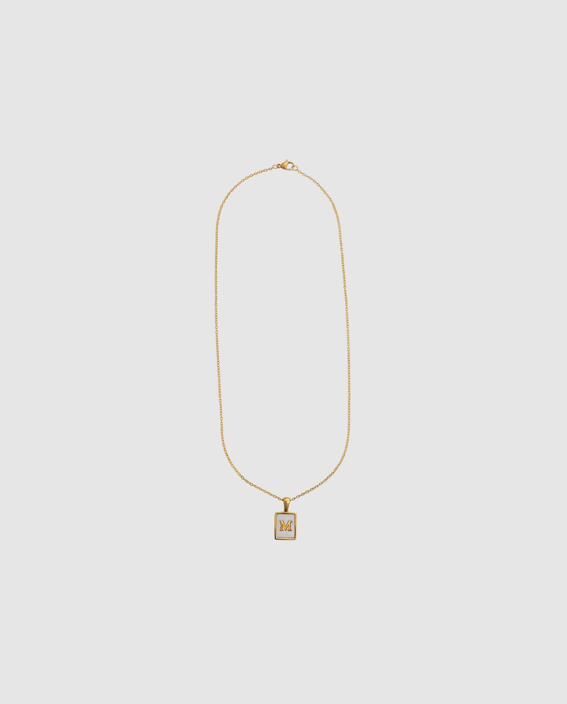 Collar de acero acabado en oro amarillo 18k con madreperla - Luxenter - Dorado Dorado-3