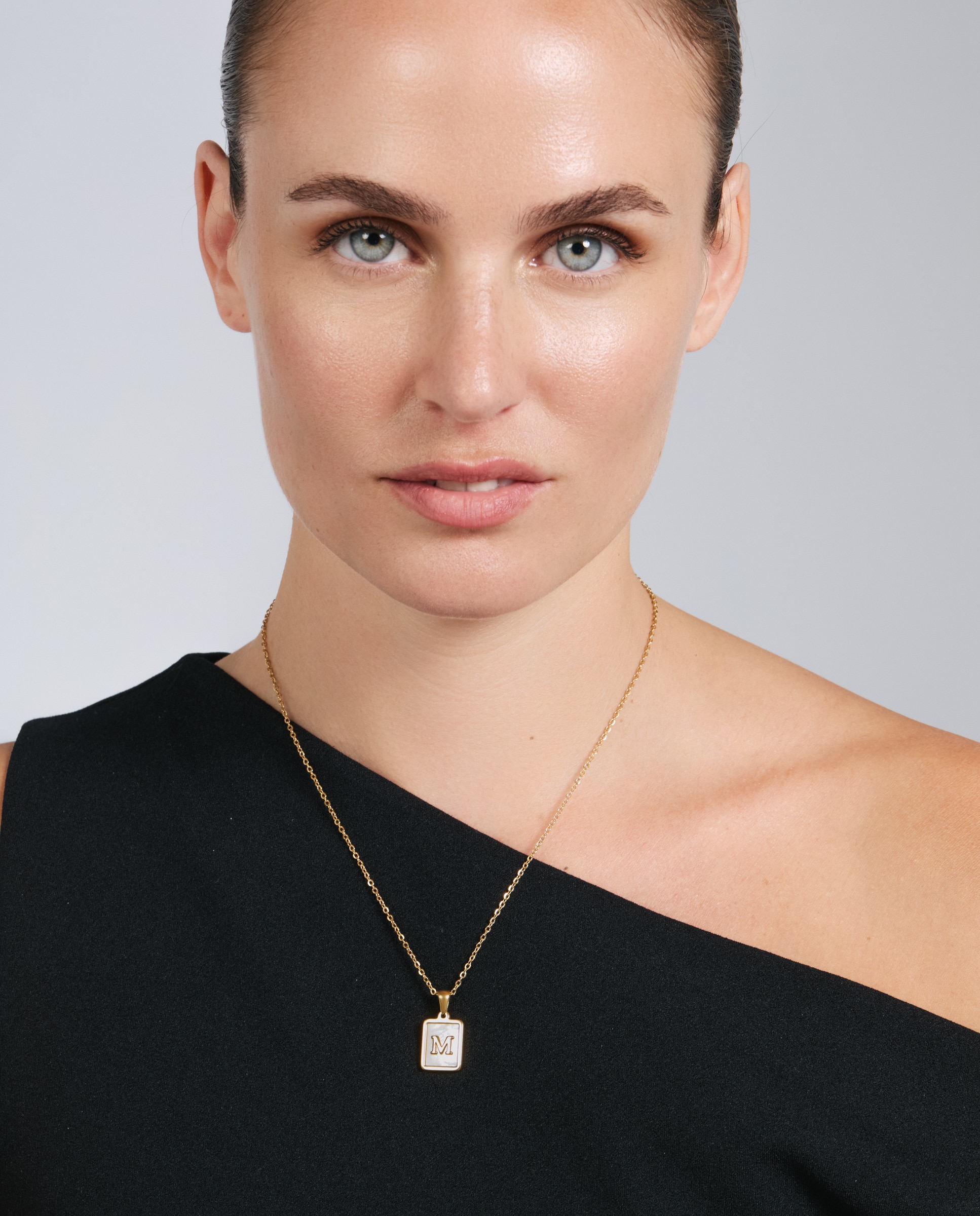 Collar de acero acabado en oro amarillo 18k con madreperla - Luxenter - Dorado Dorado-5