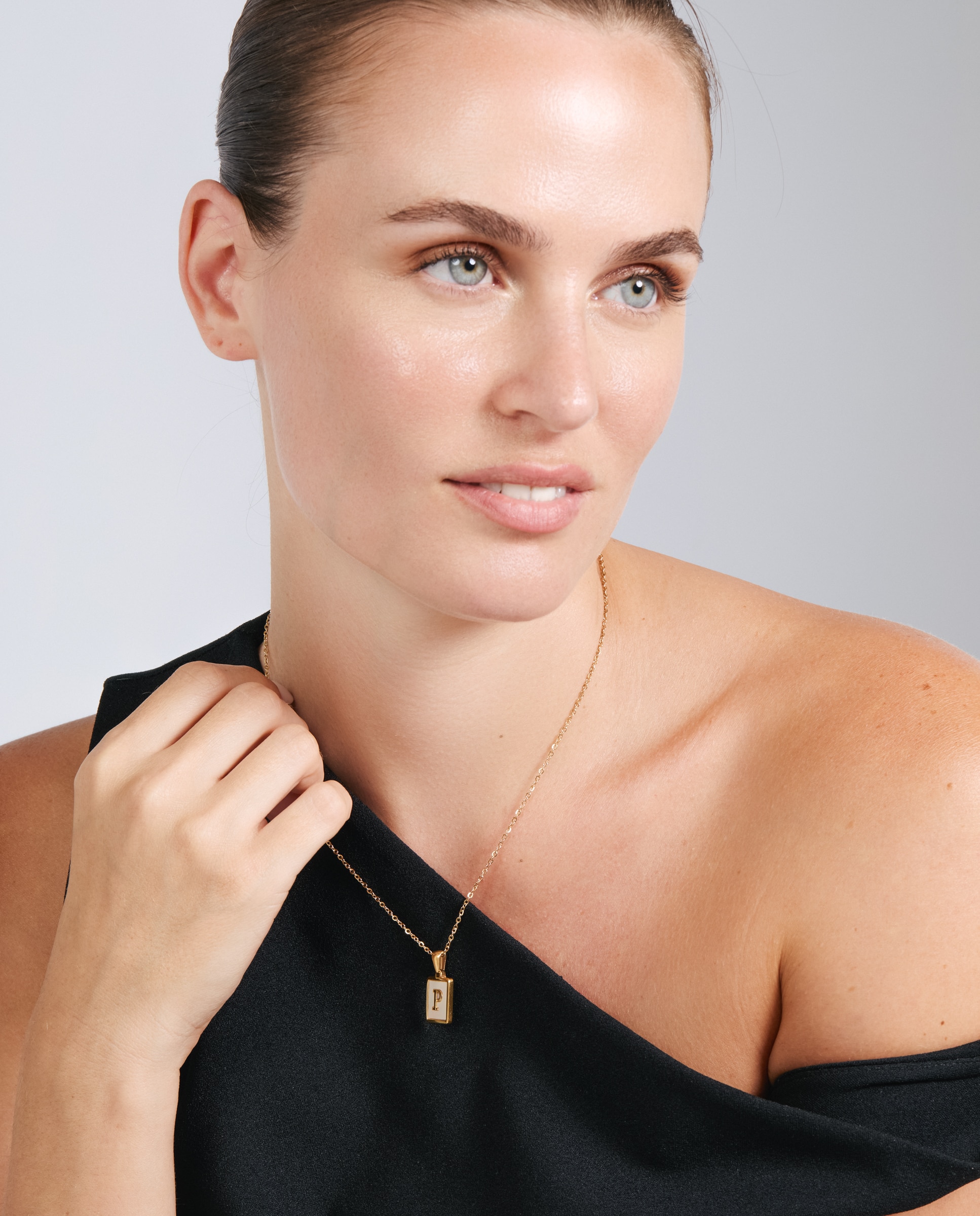 Collar de acero acabado en oro amarillo 18k con madreperla - Luxenter - Dorado Dorado-5