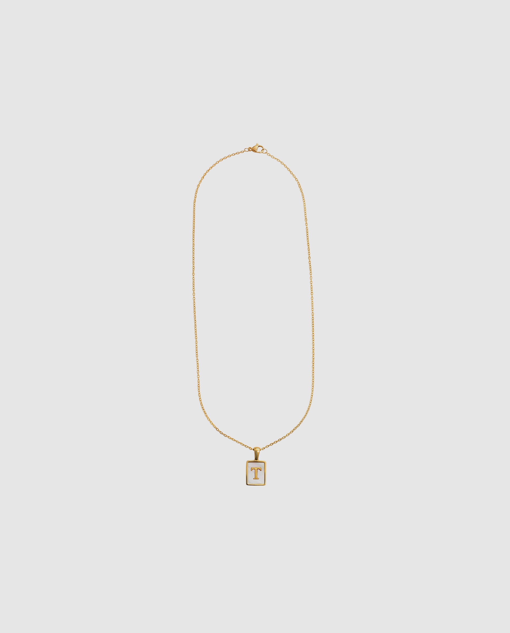 Collar de acero acabado en oro amarillo 18k con madreperla - Luxenter - Dorado Dorado-3